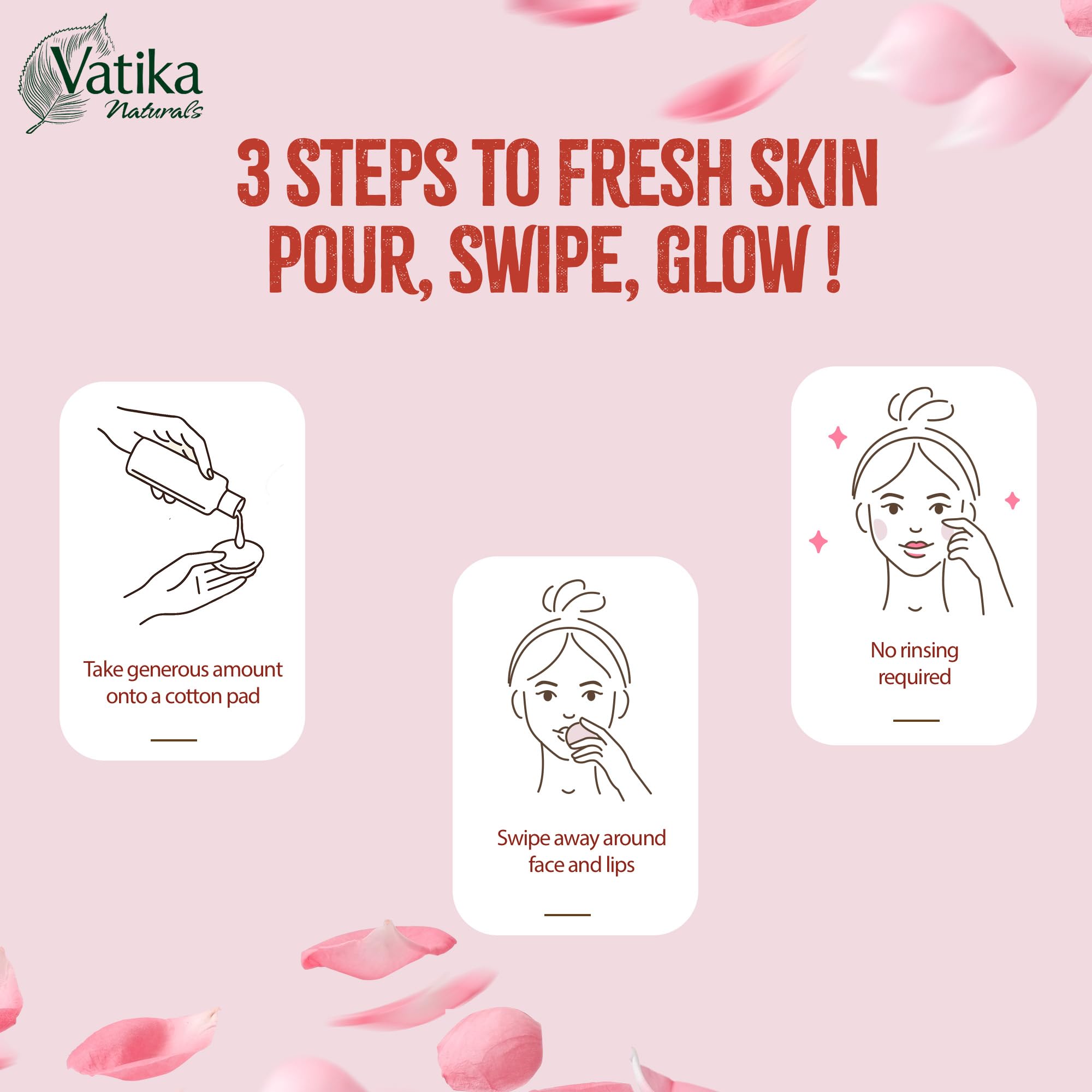 Vatika Naturals Mizellen-Reinigungswasser 200ml | 3-in-1-Gesichtsreiniger, Make-up 4