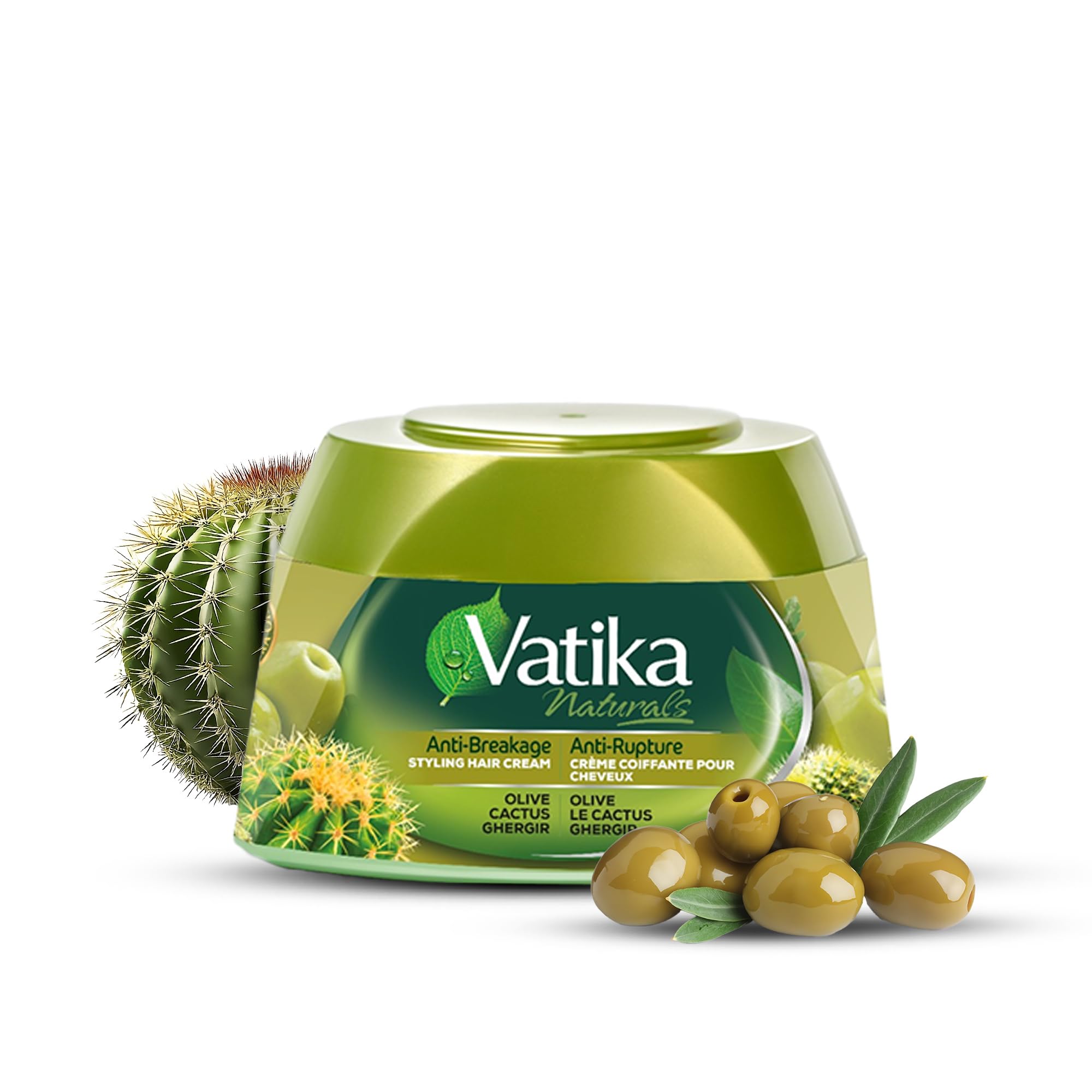 Vatika Naturals Anti-Breakage Hair Cream with Cactus & Olive - 210ml