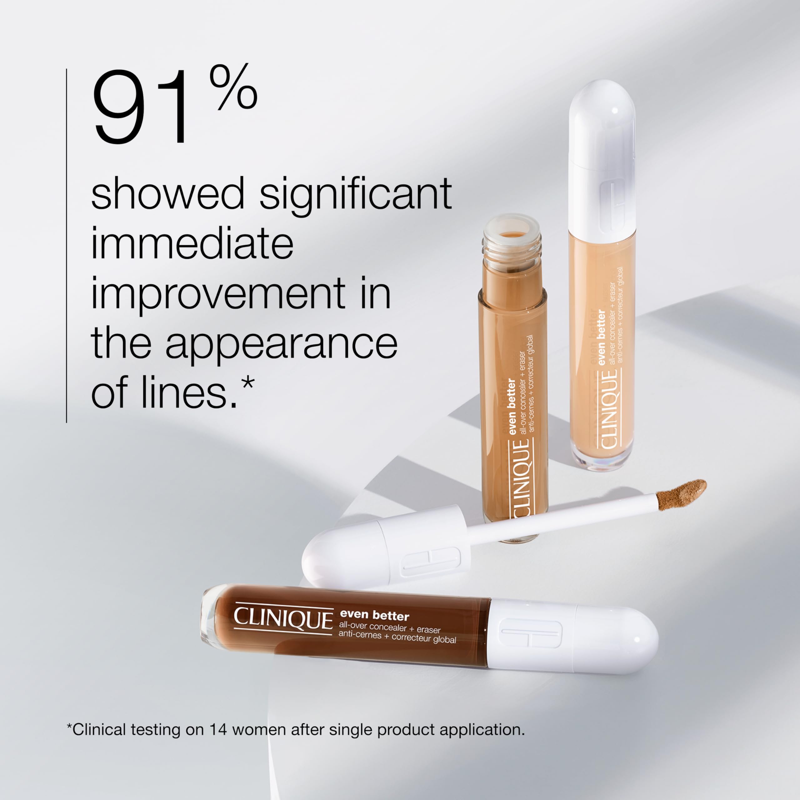 Clinique Even Better All-Over Full Coverage Concealer + Eraser For Dark Circles