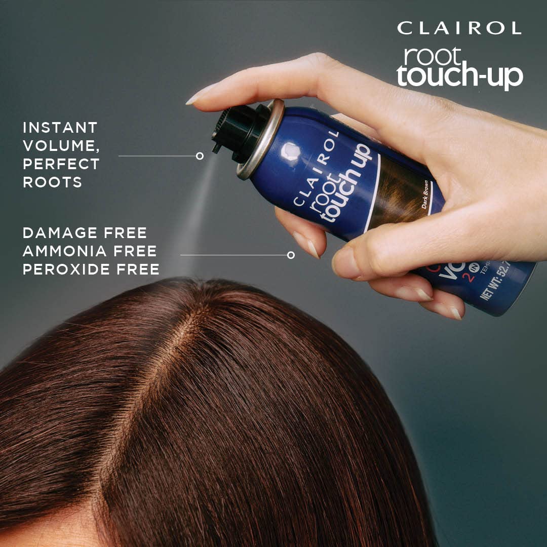 Clairol Root Touch Up Spray Light Brown 2-in-1 Temporary Grey Coverage & Volume 75ML 3