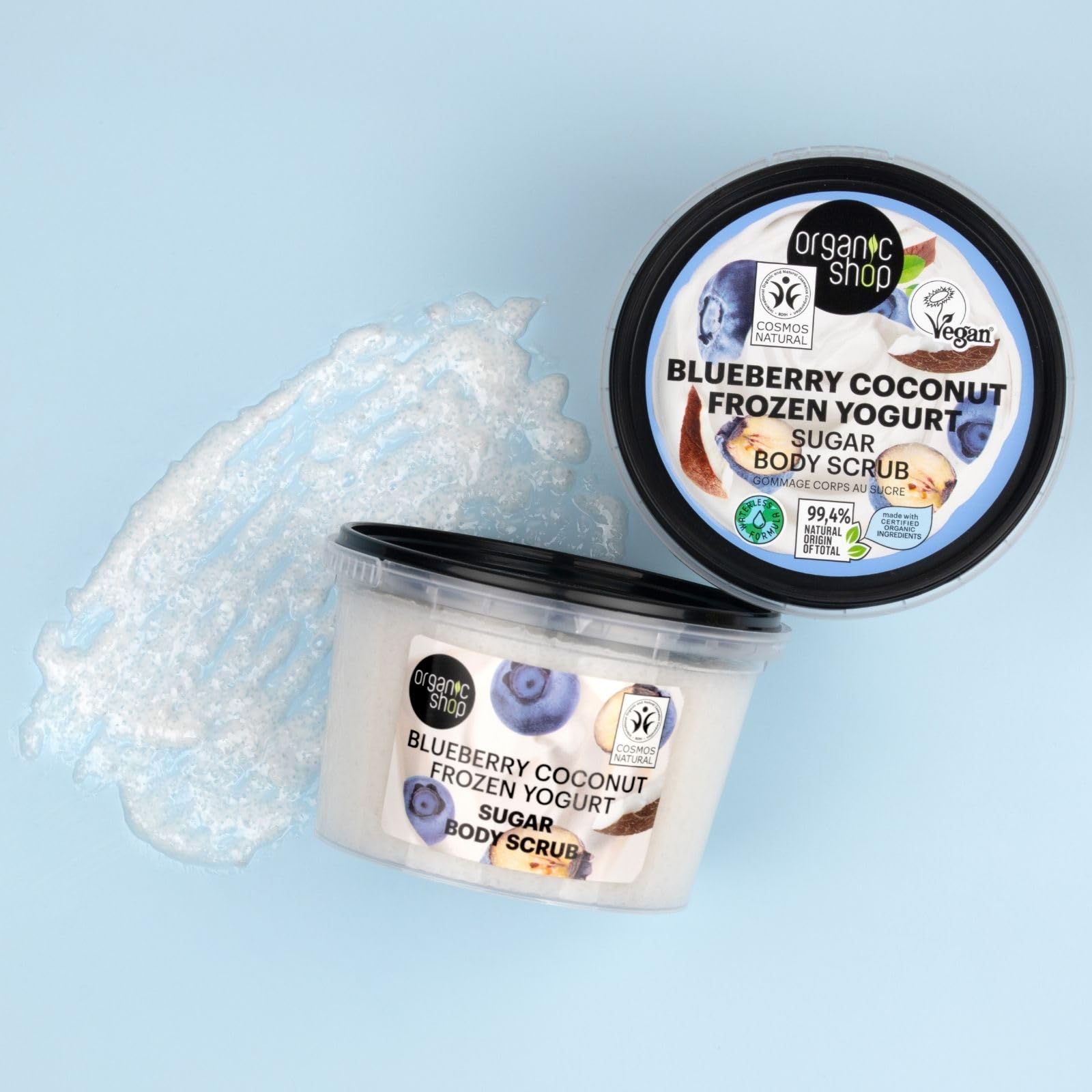 Organic Shop Frozen Yogurt Body Scrub with Blueberry & Coconut 250ml 4