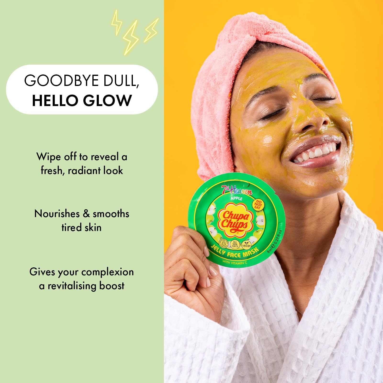 7th Heaven x Chupa Chups Jelly Face Mask with Illuminating Vitamin C - Apple Scent 3