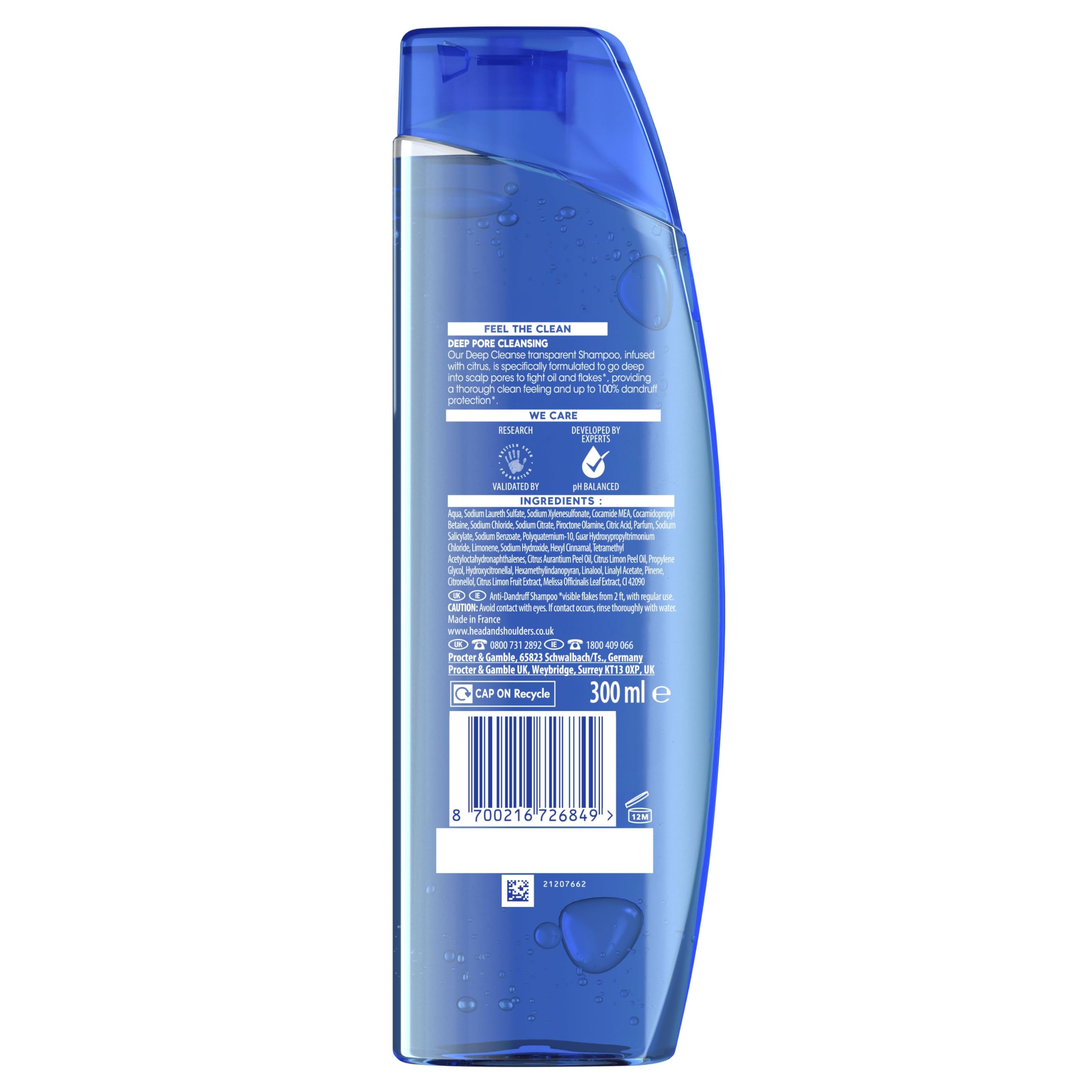 Head &amp; Shoulders Tiefenreinigendes Shampoo mit Ölregulierung und Anti-Schuppen - Mit Zitrusfrüchten 7