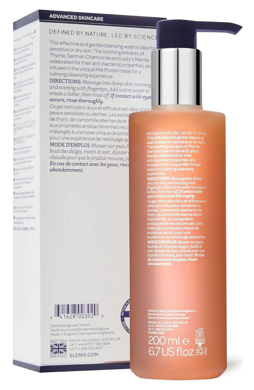 ELEMIS Sensitive Cleansing Face Wash - Gentle Cleanser to Purify and Soothe Skin