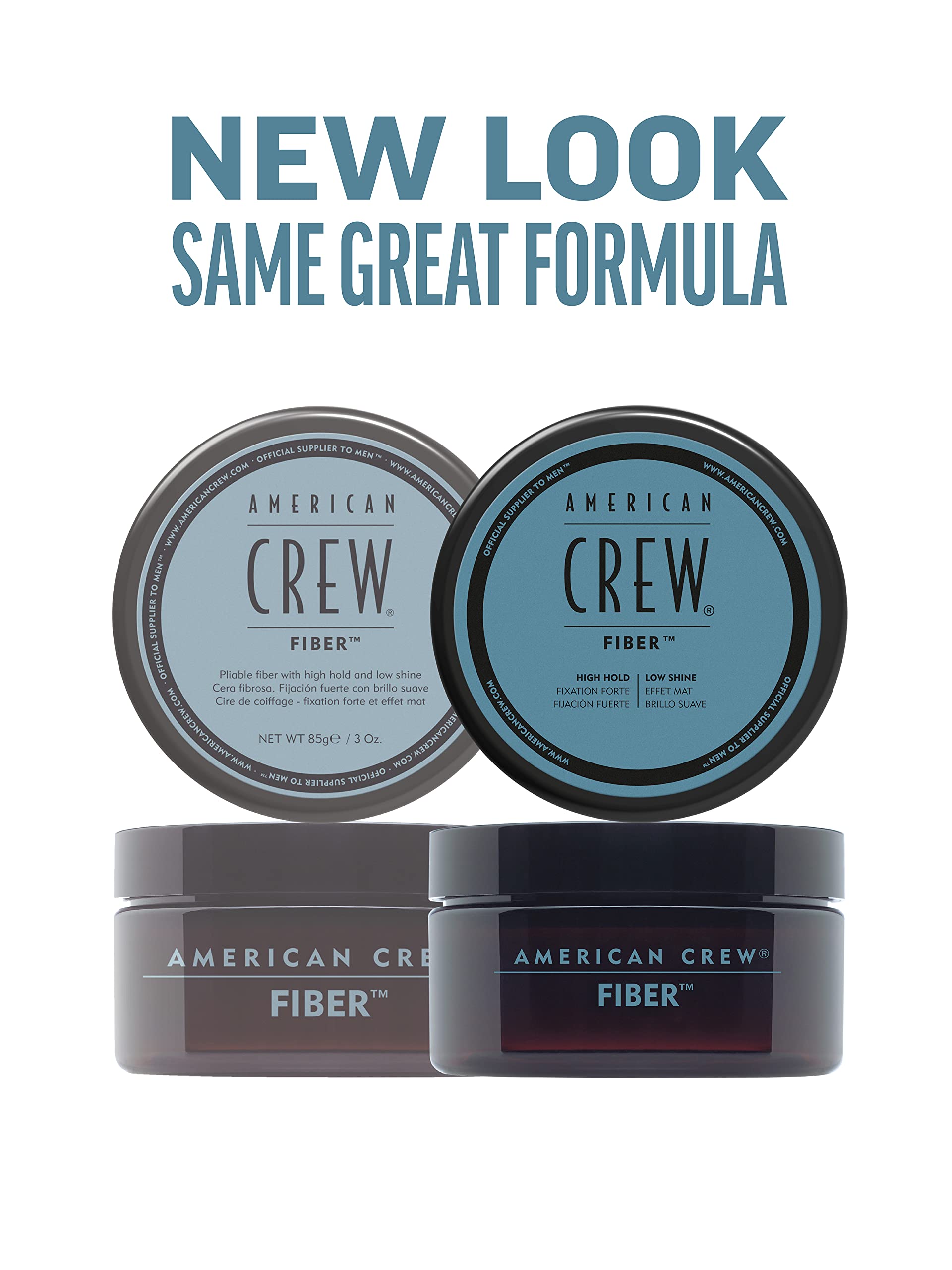 American Crew Fiber Hair Styling Wax for Men - High Hold, Low Shine, Thickening & Texture, 85 g