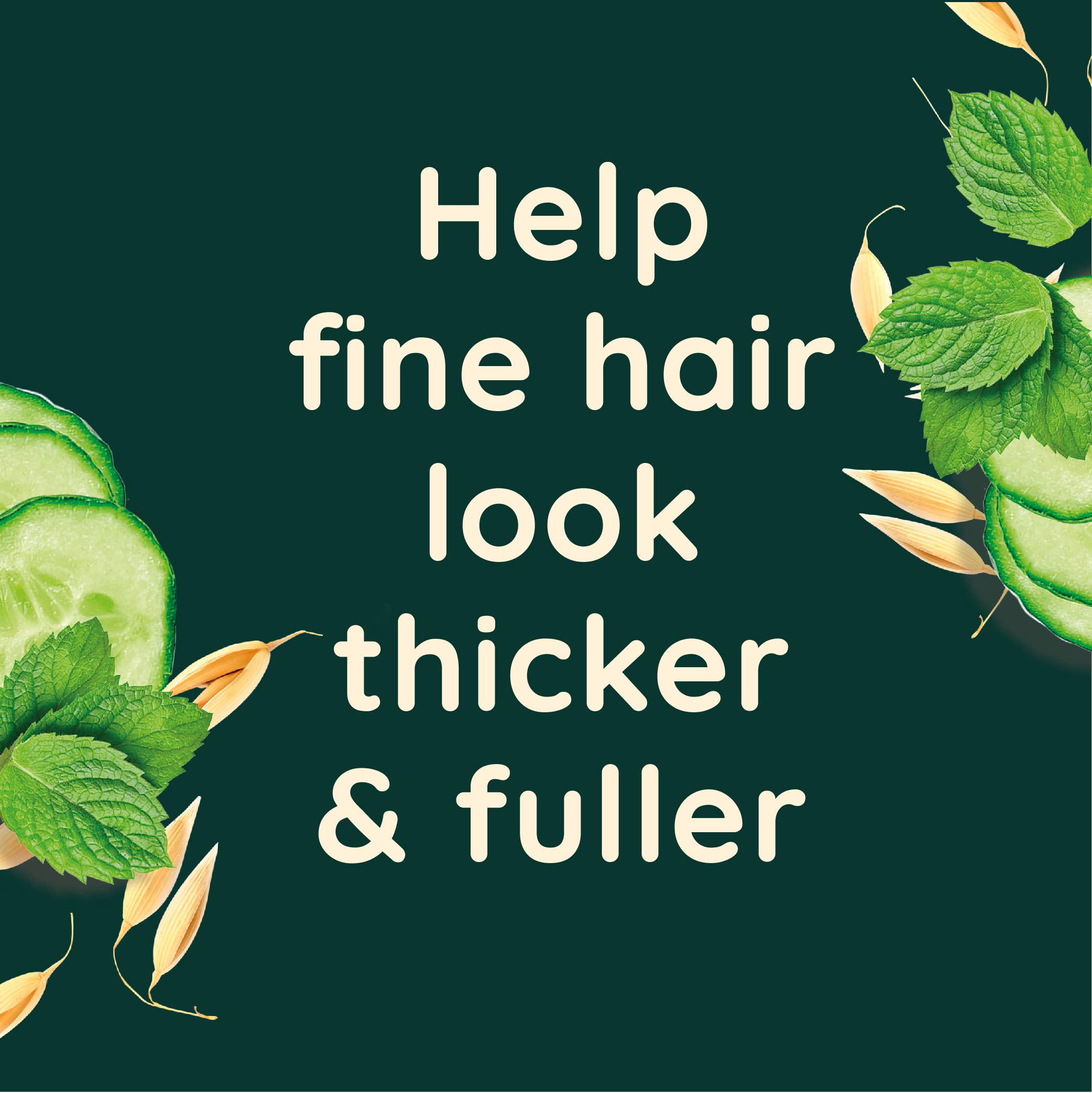 Aveeno Scalp Soothing Haircare Volumising Shampoo, Fresh Green Blend, mit kolloidalem Haferextrakt, für feines Haar, beruhigt trockene, juckende und schuppige Kopfhaut, pH-neutral, klinisch getestet, 300 ml 4