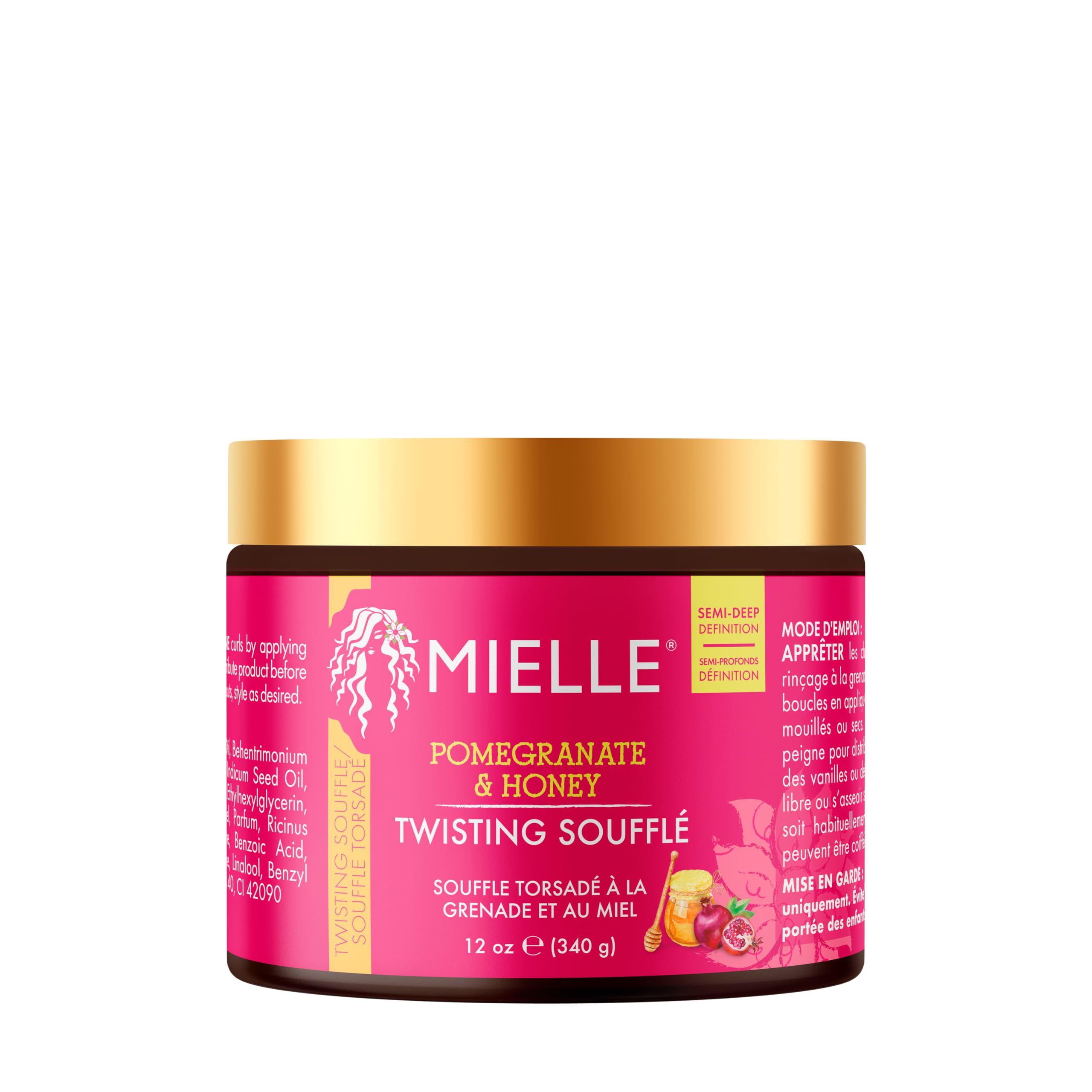 Mielle Pomegranate & Honey Twisting Hair Styling Souffle for Type 4 Curls, 340 g