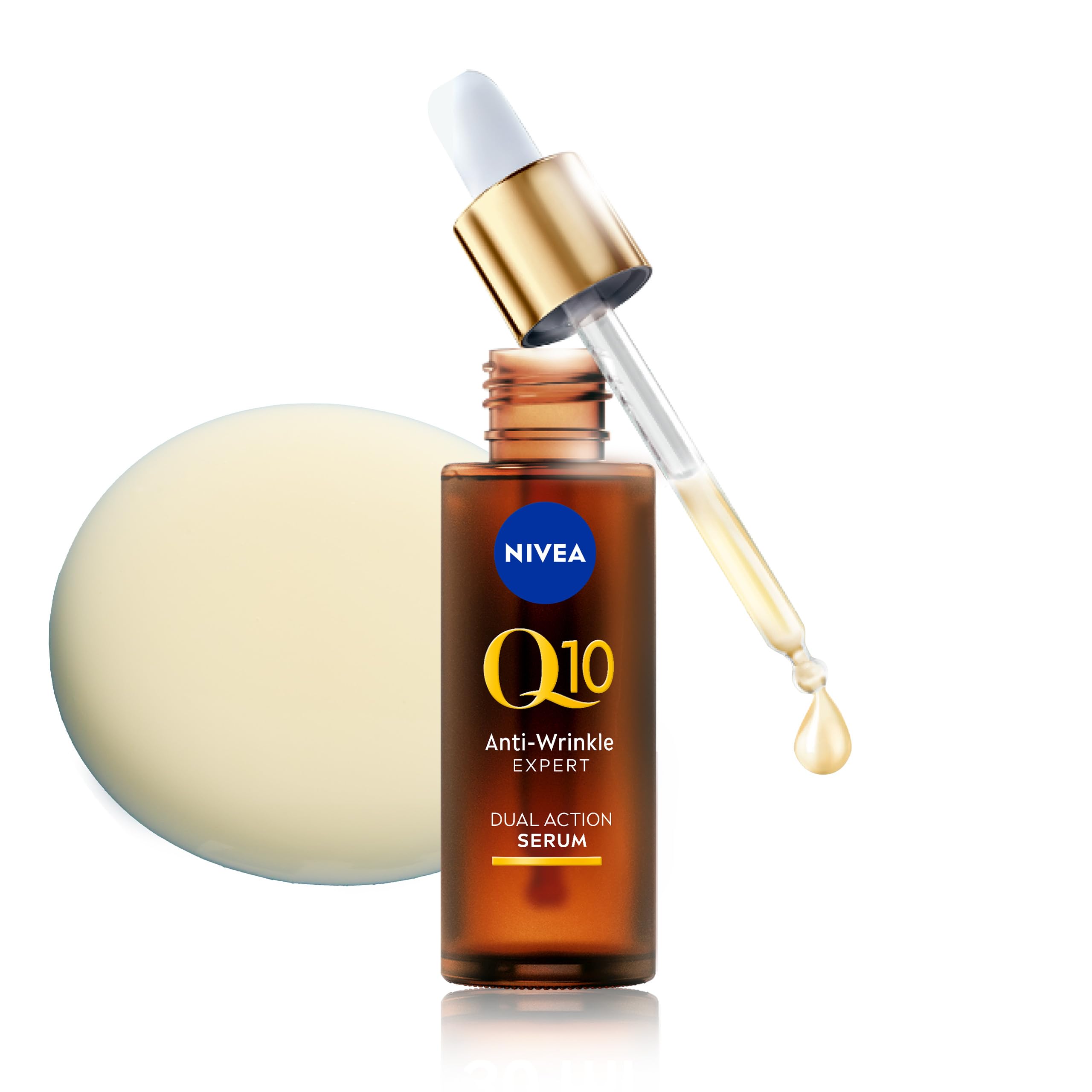 NIVEA Q10 Anti-Wrinkle Expert Dual Action Serum for Deep Wrinkle Reduction (30ml)