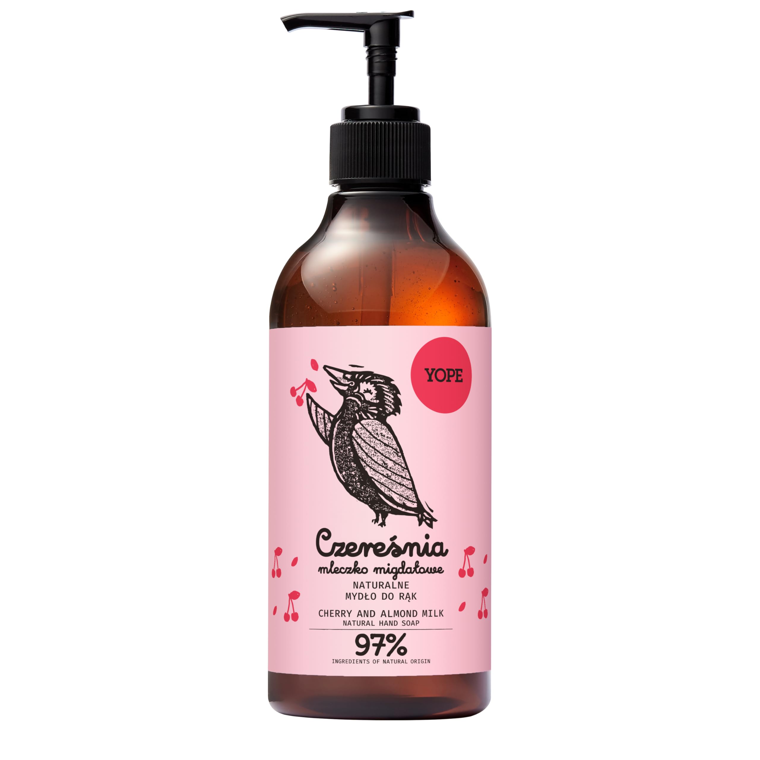 YOPE Moisturizing Hand Wash with Panthenol & Allantoin - Cherry & Almond Milk Scent