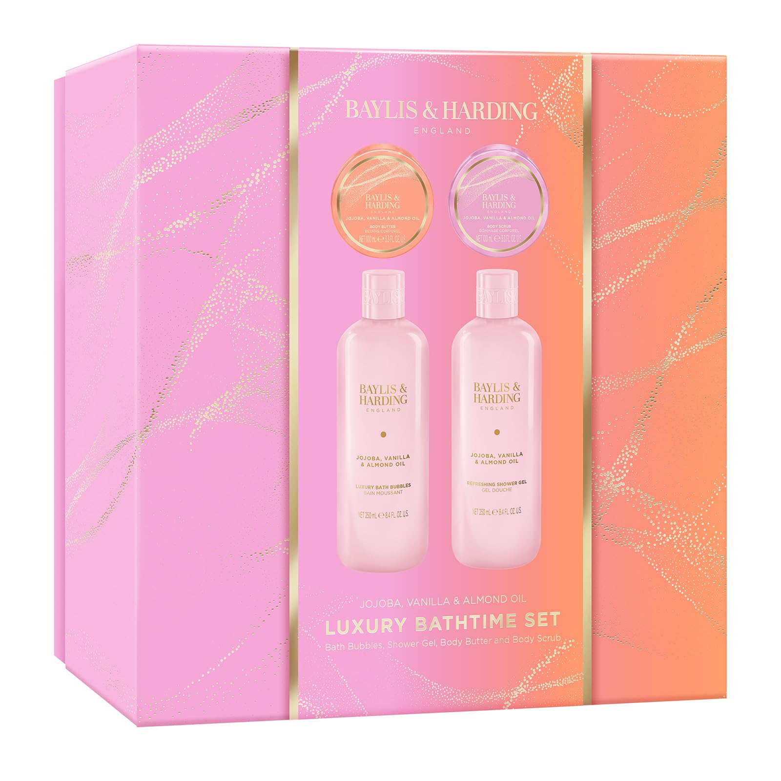 Baylis &amp; Harding Verwöhn-Geschenkset mit Jojoba-, Vanille- und Mandelöl – vegan 8