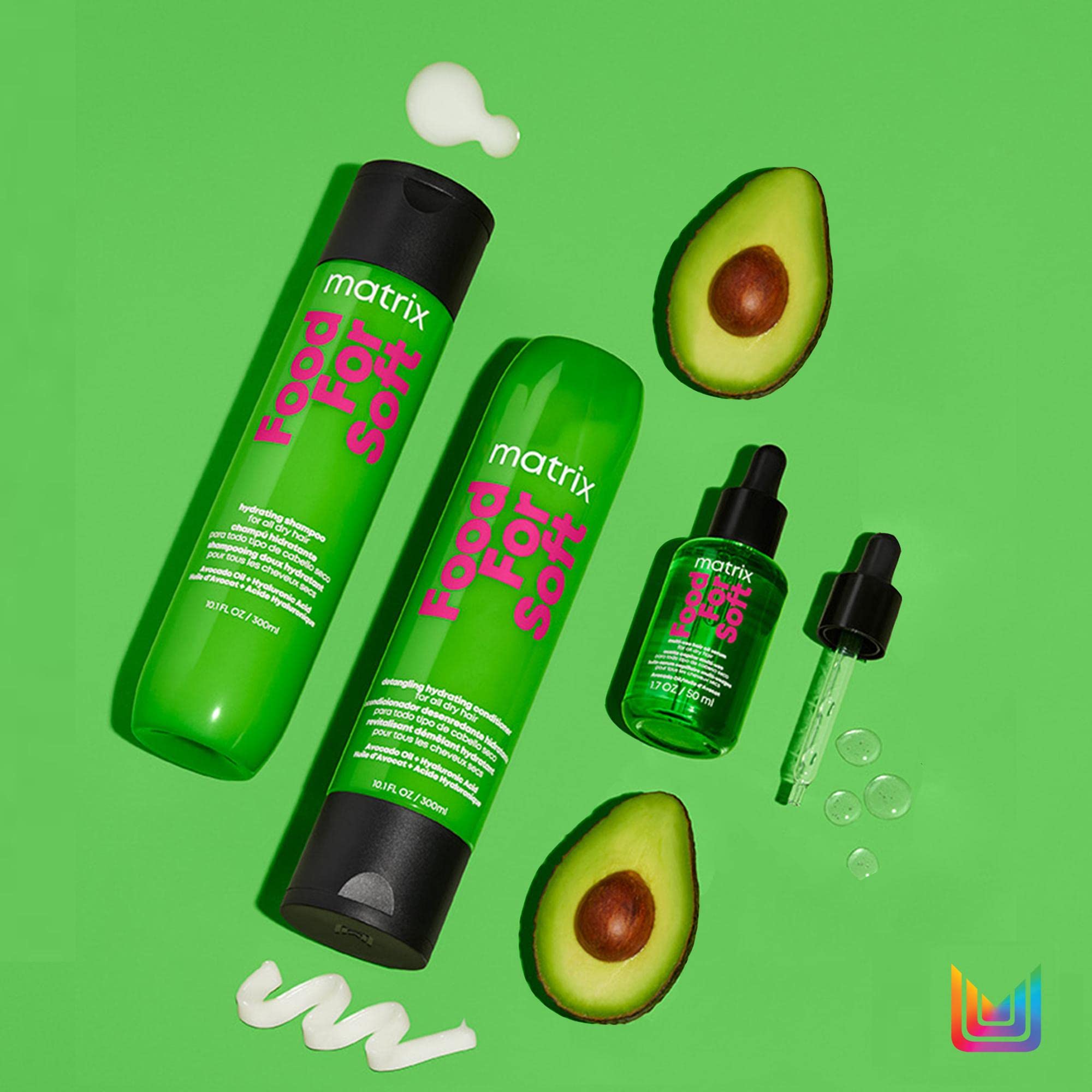 Matrix Food for Soft Feuchtigkeitsspendendes Shampoo mit Avocadoöl und Hyaluronsäure 9