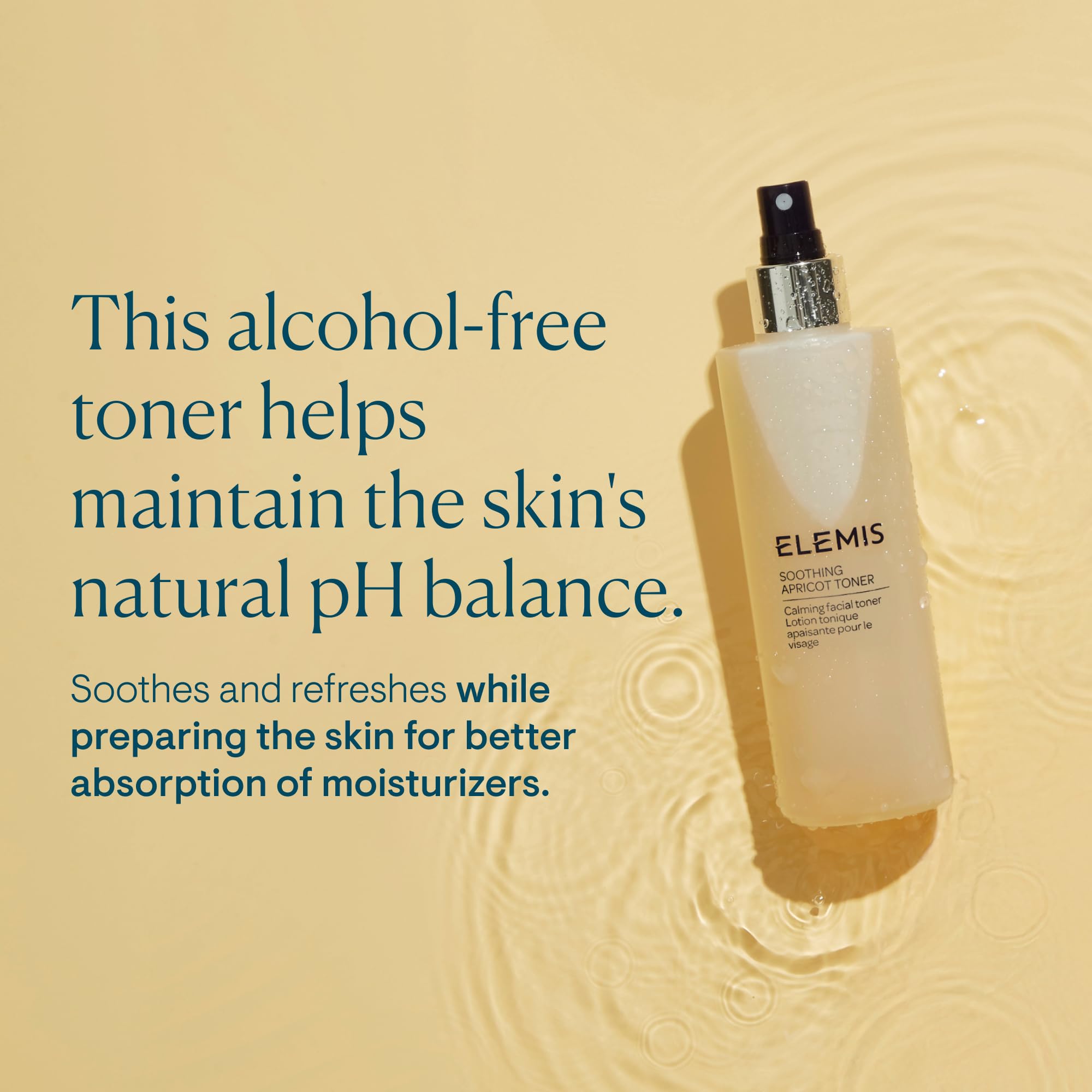 ELEMIS Beruhigendes Aprikosen-Gesichtswasser 200 ml – Sanftes, feuchtigkeitsspendendes Gesichtswasser, beruhigt und erfrischt 3