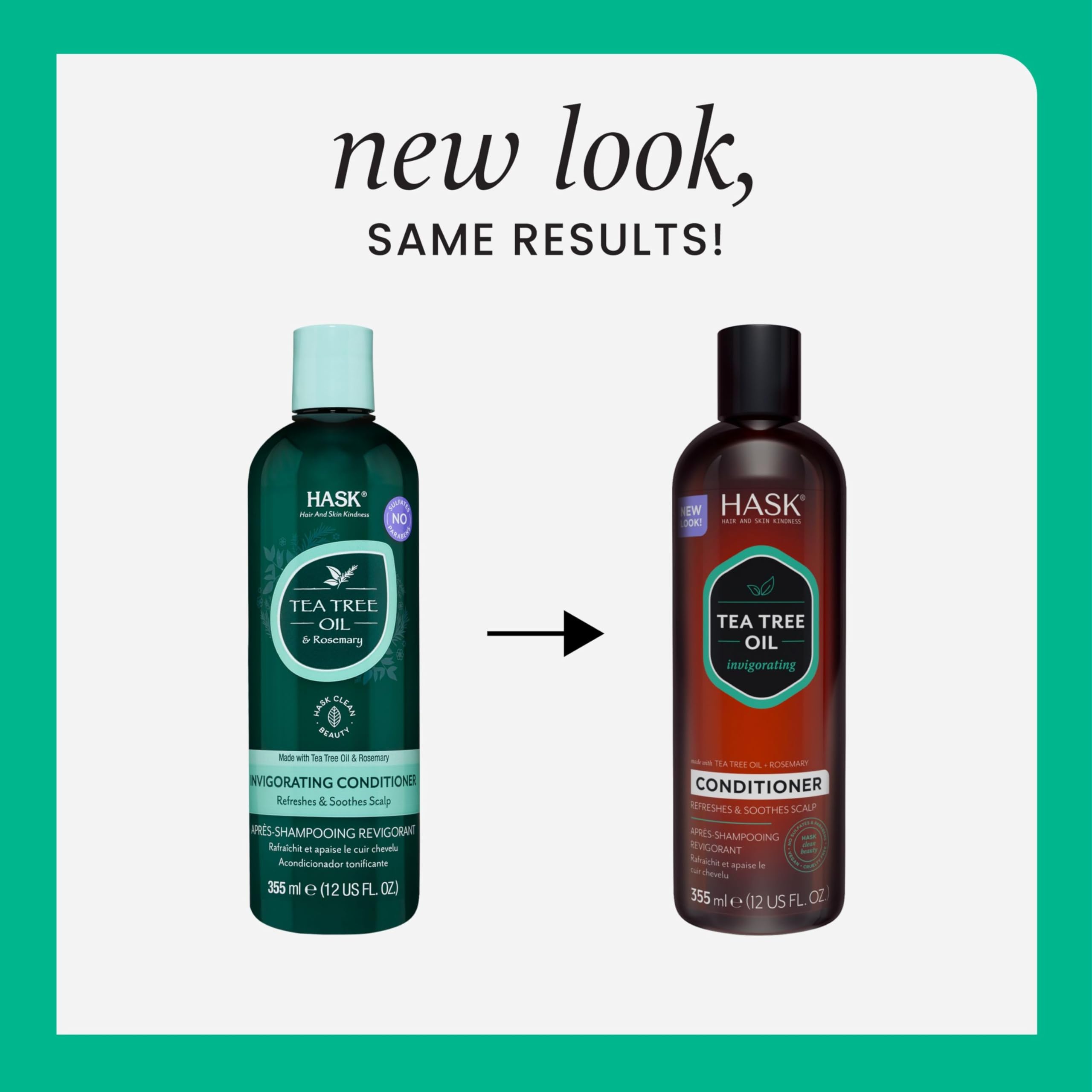 HASK Invigorating Tea Tree Oil Conditioner for Thickening All Hair Types 4