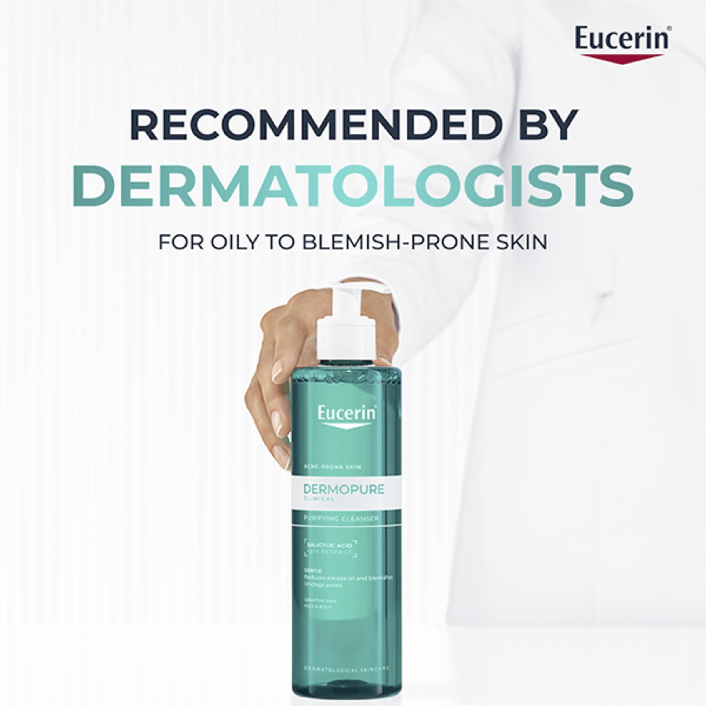 Eucerin Dermopure Clinical Purifying Cleanser 200ml for Oily, Blemish-Prone Skin 9