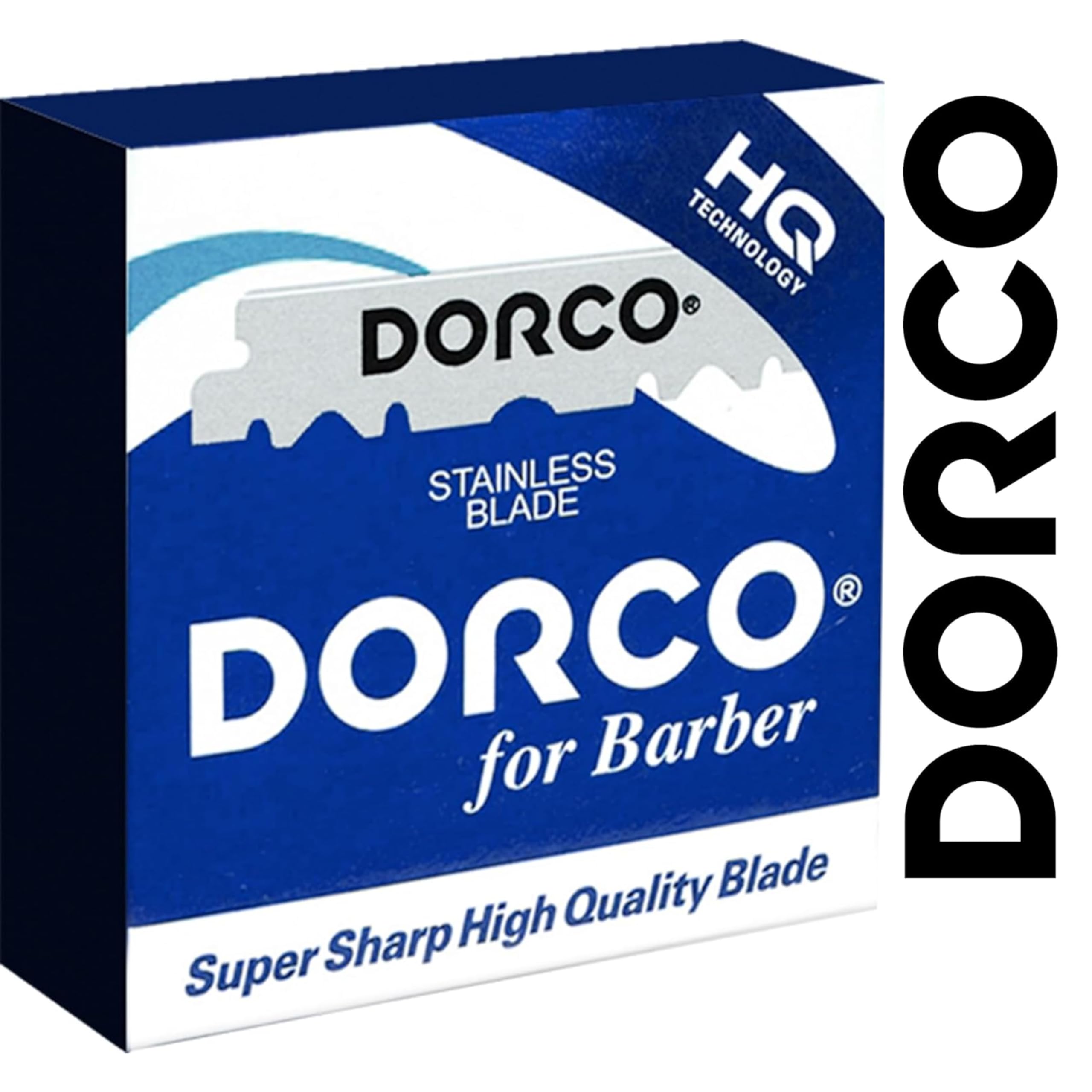 200 Count DORCO Single Edge Razor Blades - Ultra-Sharp, Long-Lasting Professional Quality