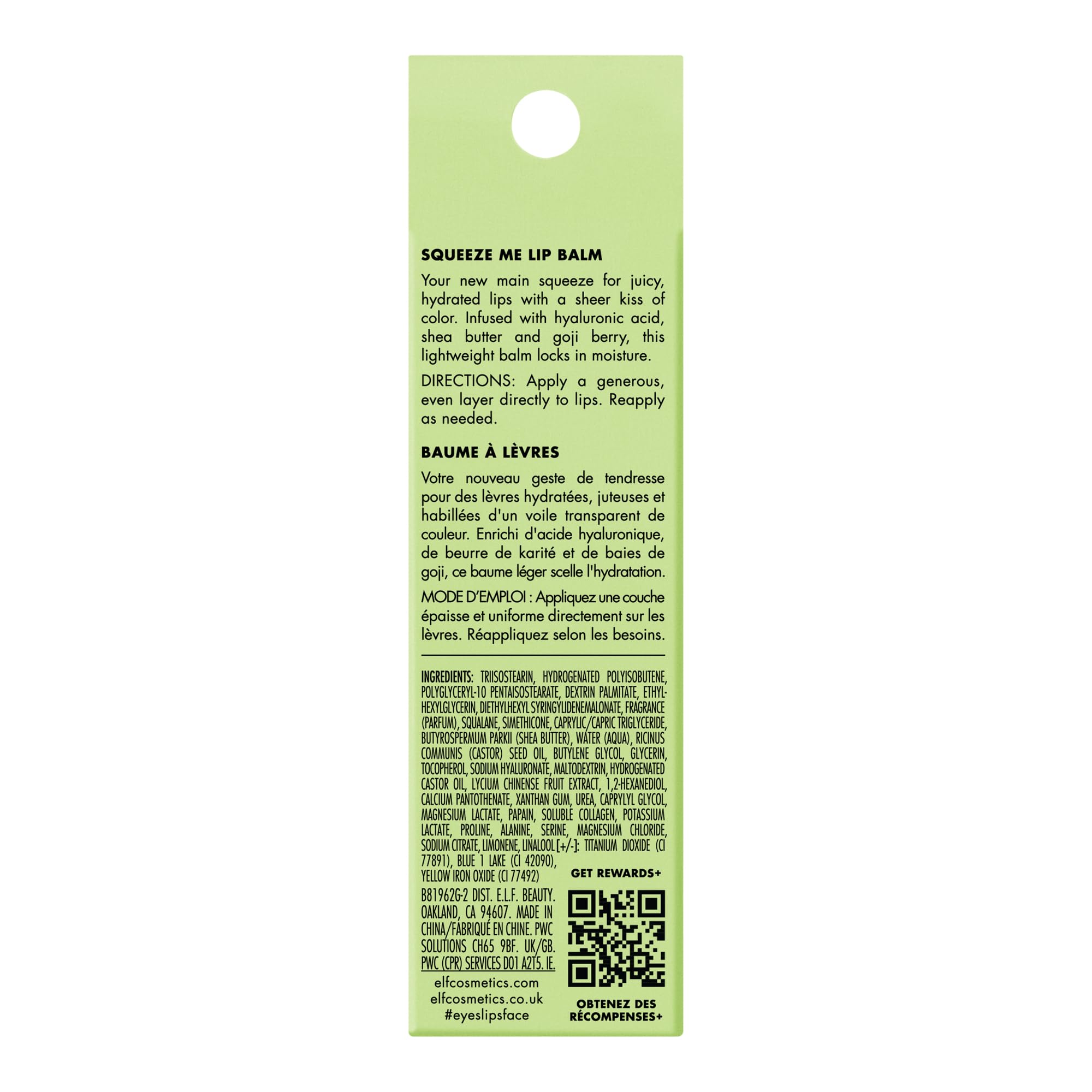 e.l.f. Squeeze Me Moisturising Lip Balm with Hyaluronic Acid - Honeydew 8