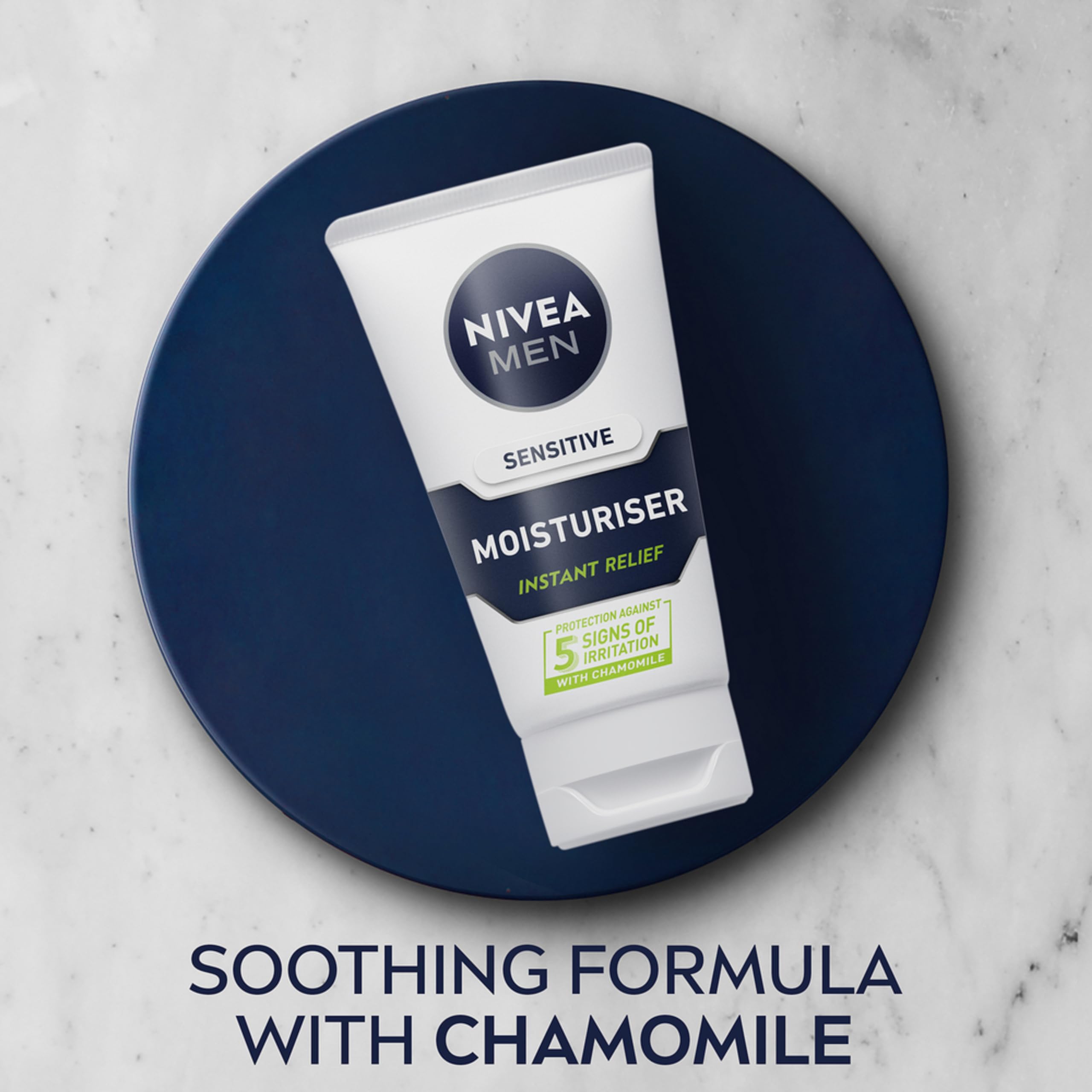 NIVEA MEN Sensitive Face Moisturiser, Hydrating, 75ml 3