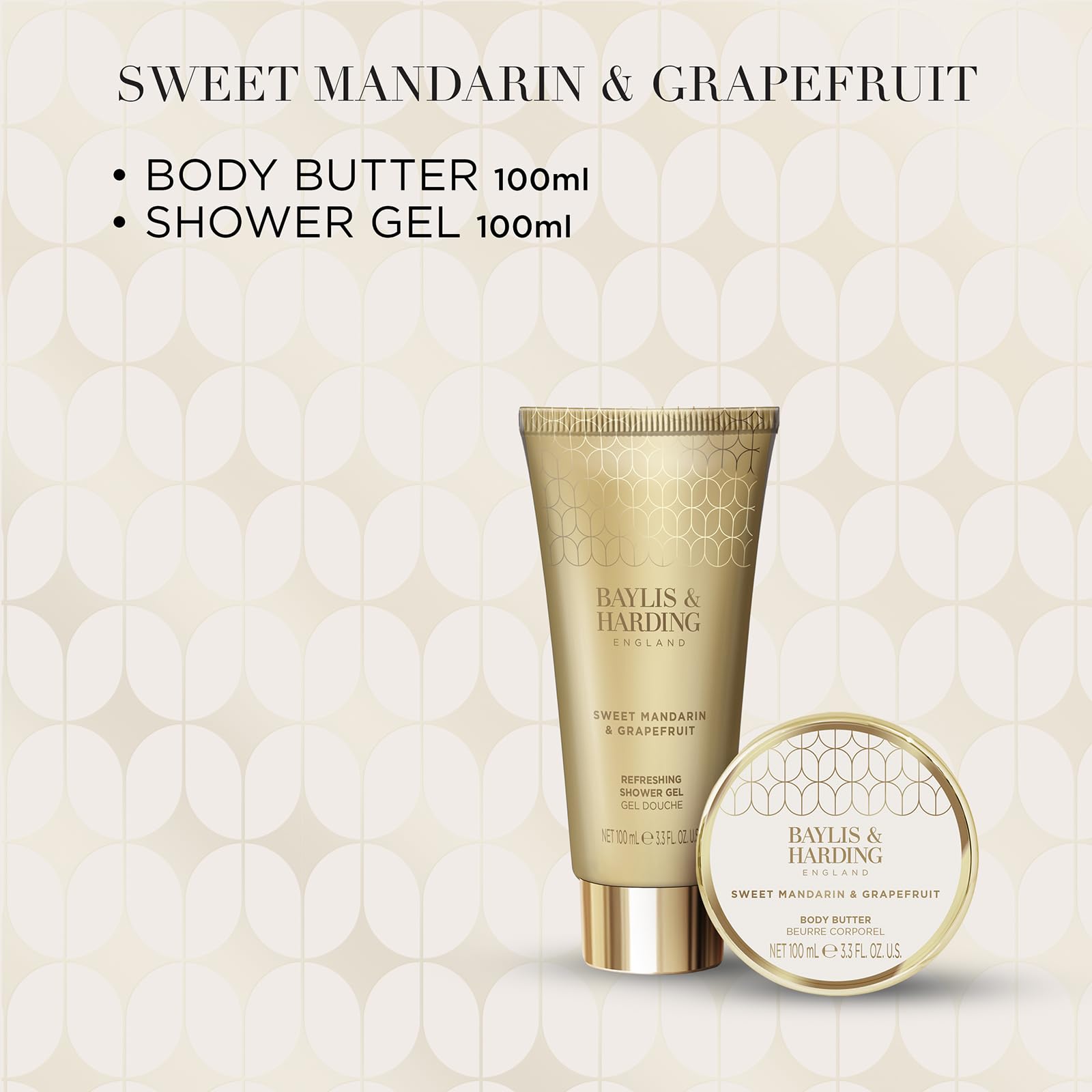 Baylis & Harding Sweet Mandarin & Grapefruit Body Pamper Duo Gift Set - Vegan Friendly 3