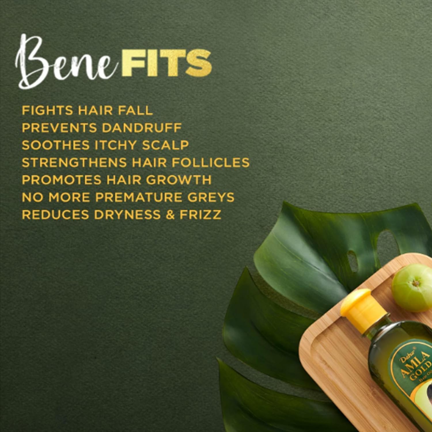 Dabur Amla Gold Haaröl – 200 ml, für langes, weiches und kräftiges Haar, angereichert mit P 4