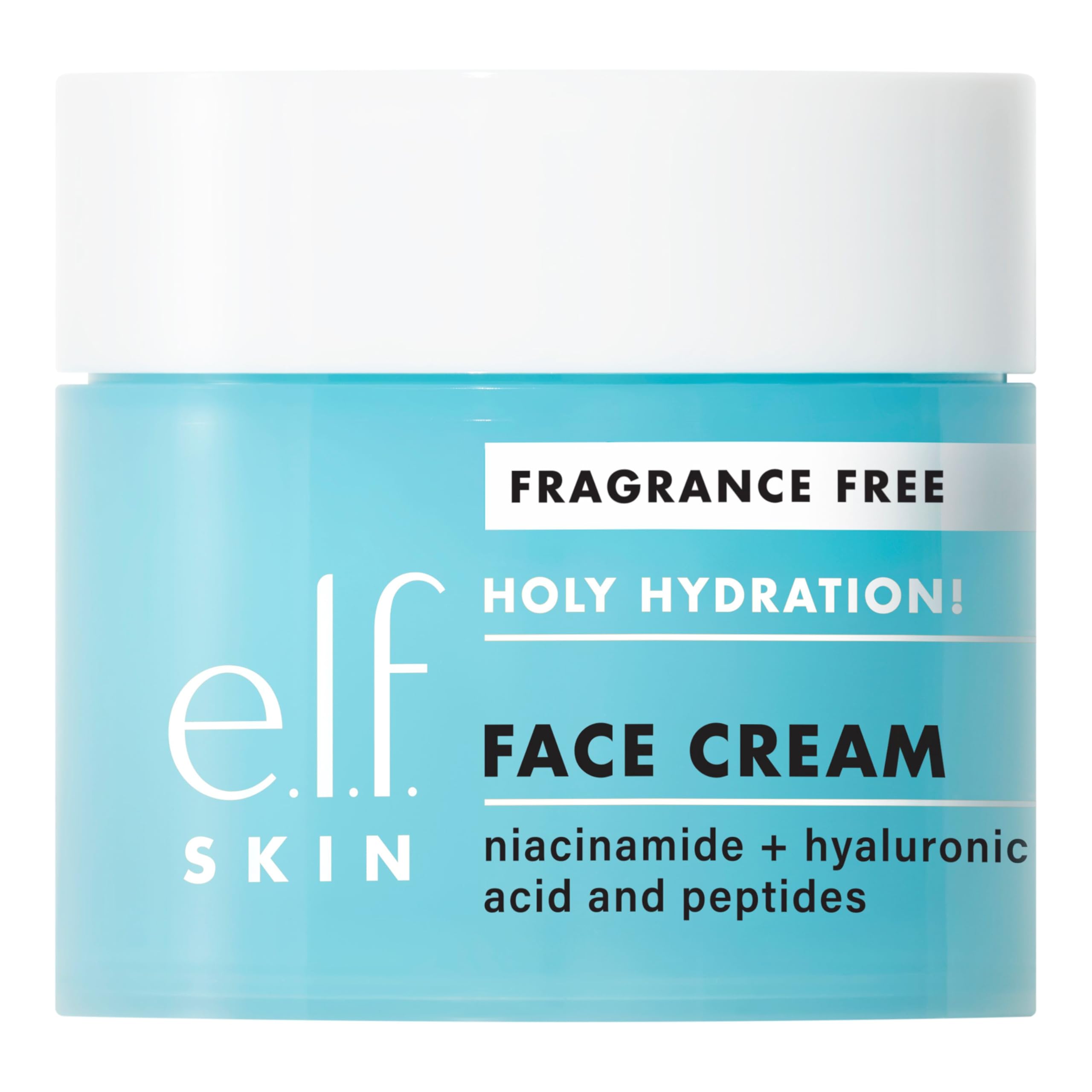 e.l.f. SKIN Holy Hydration! Fragrance-Free Face Cream for Luminous Skin, 1.8 Oz