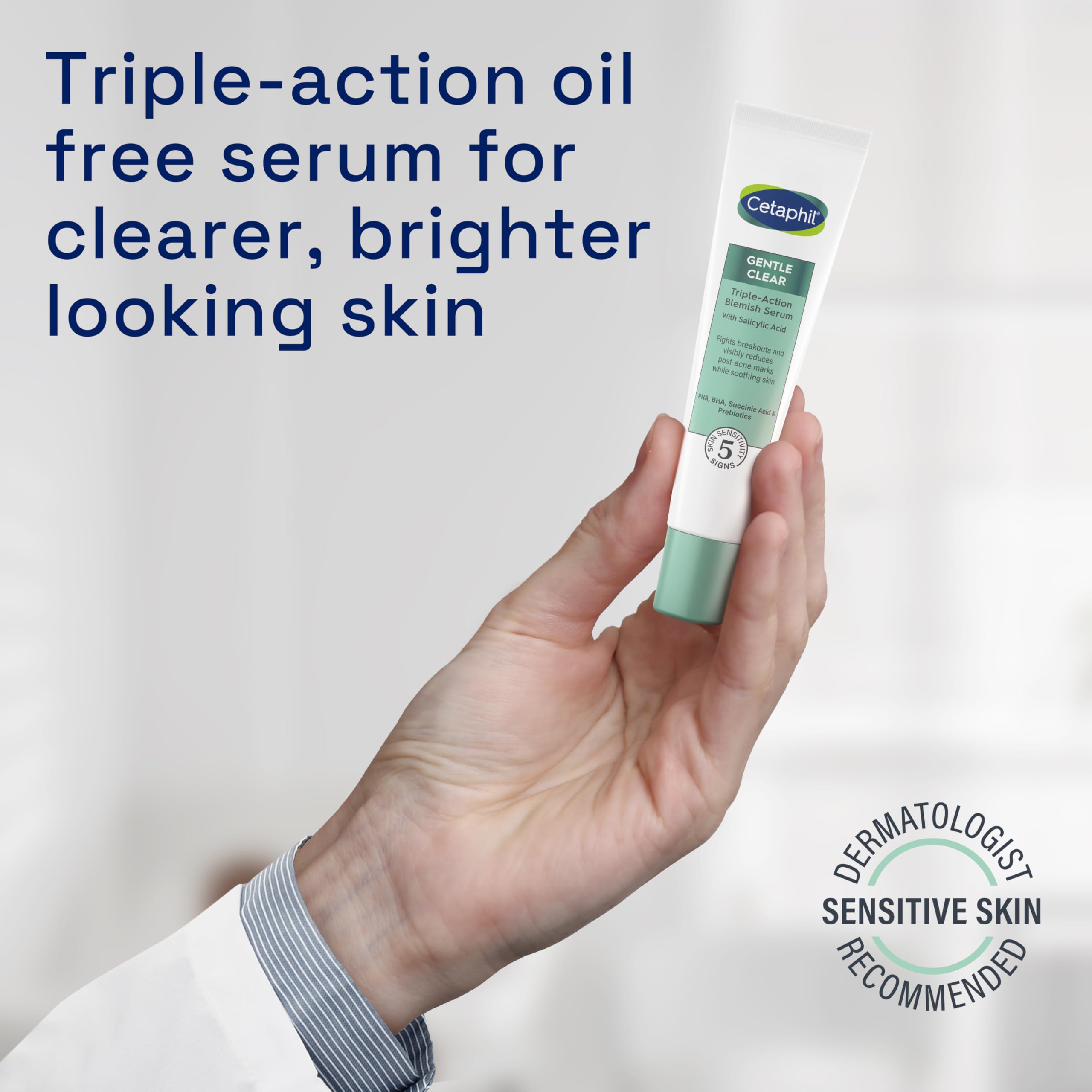 Cetaphil Gentle Clear Triple-Action Blemish Serum 30ml with 0.5% Salicylic Acid 4