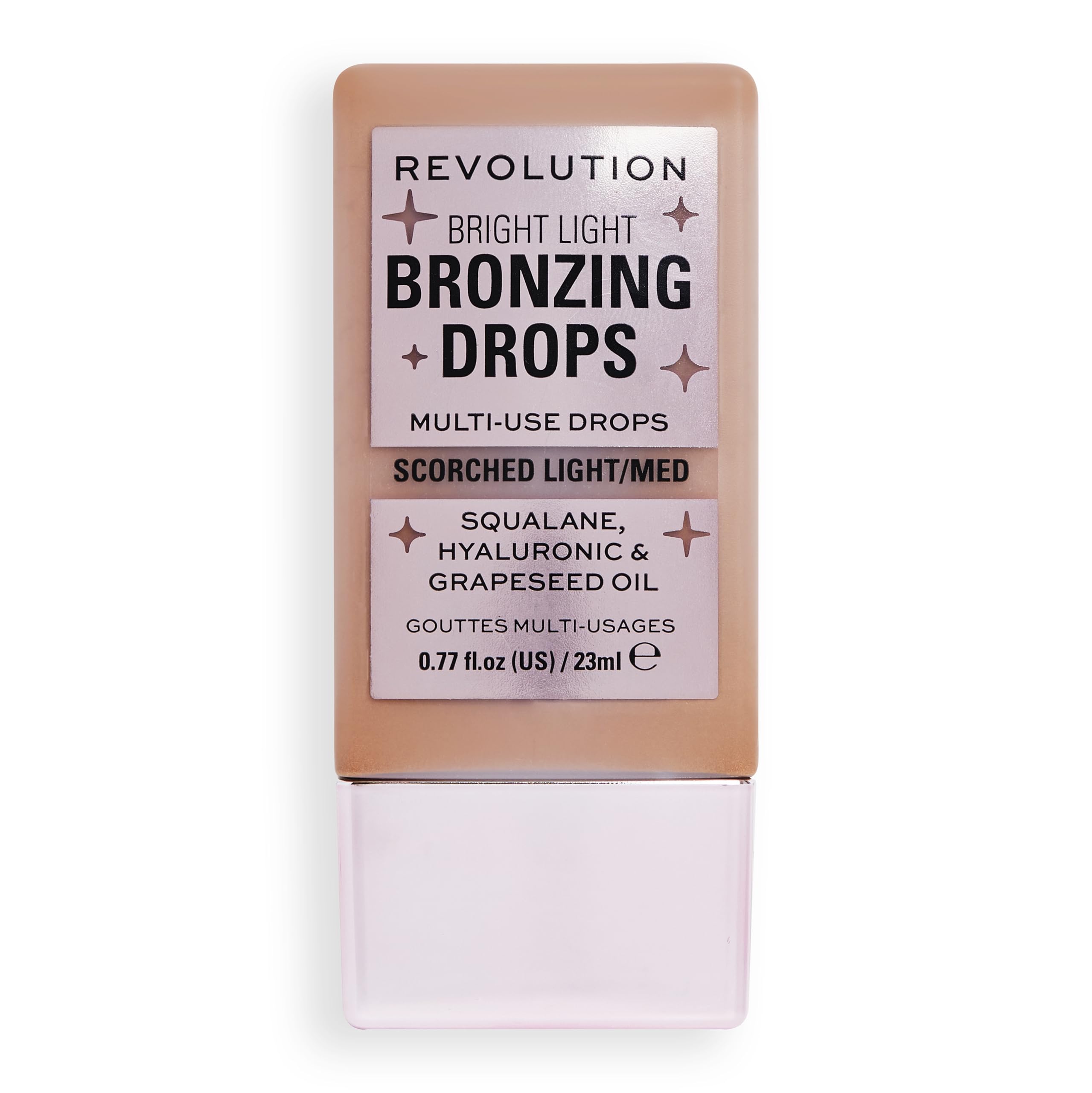 Makeup Revolution Bright Light Bronzing Drops with Hyaluronic Acid, Bronze Scorched, 23ml