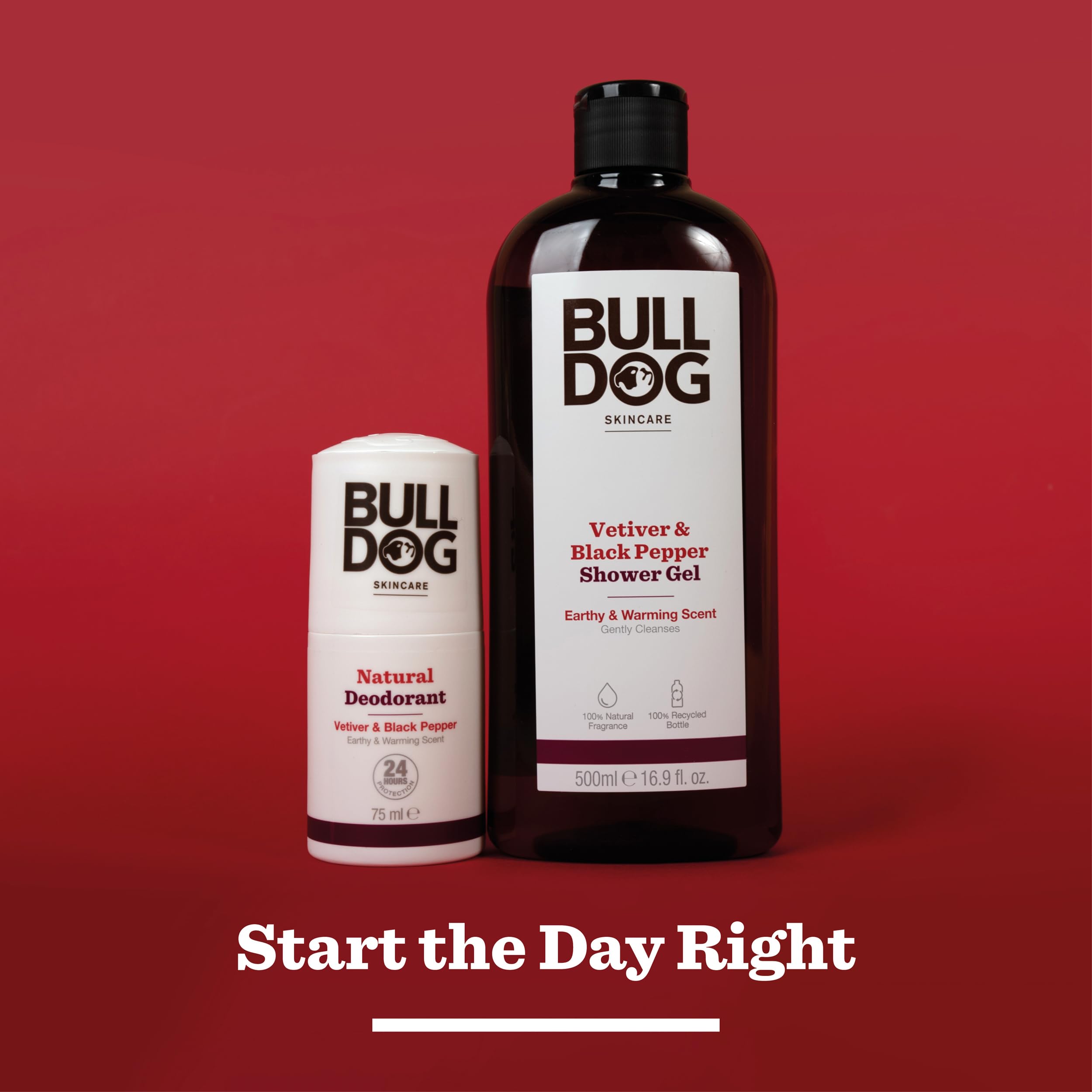 Bulldog Men's Shower Gel with Vetiver & Black Pepper for Natural Cleansing 6
