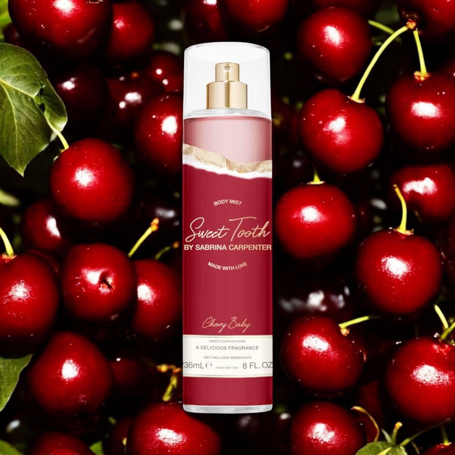 Sabrina Carpenter Sweet Tooth Cherry Baby Perfumed Body Water, Amber Fruity Gourmand, 236 ml 3