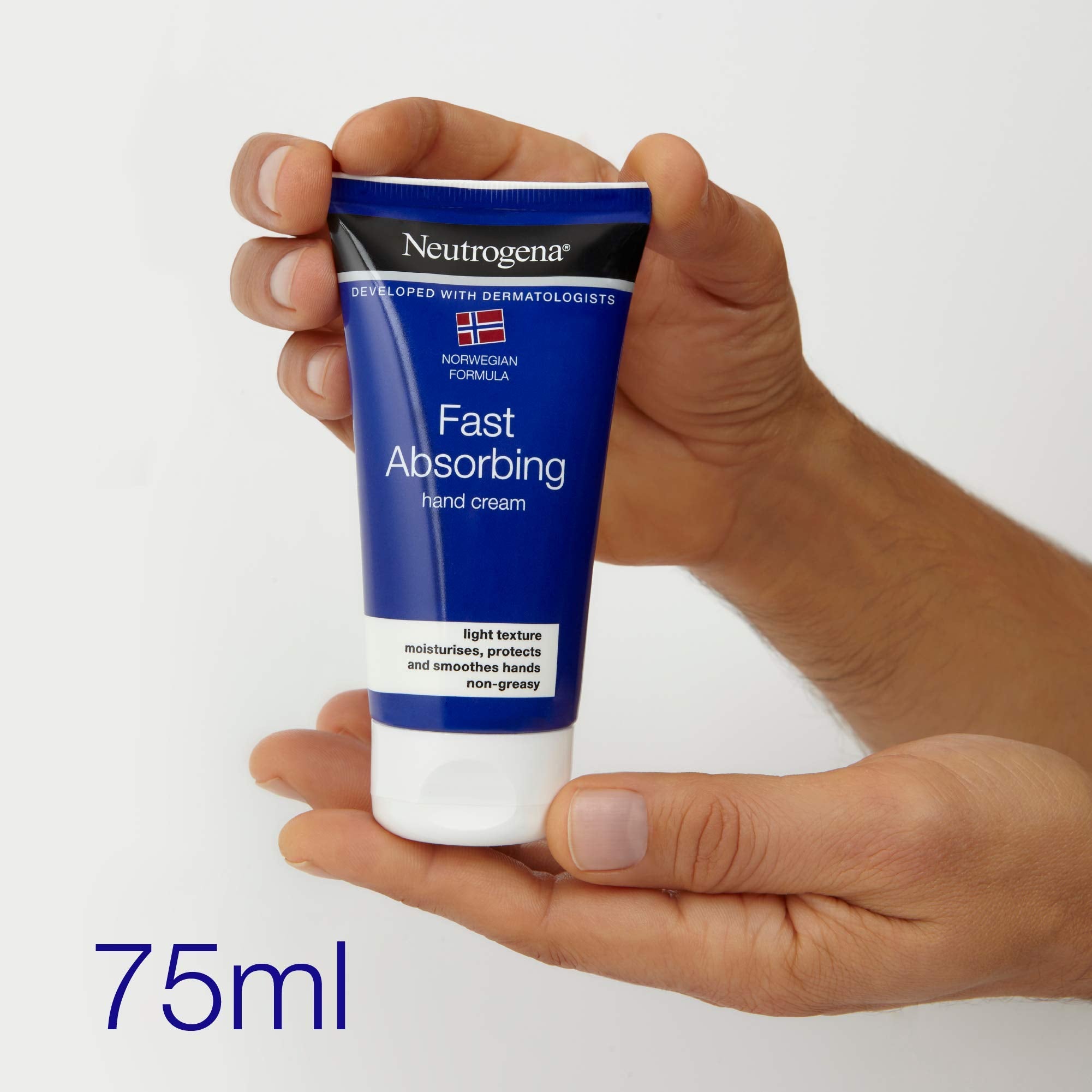 Neutrogena Norwegian Formula Fast-Absorbing Hand Cream Bundle (3x 75ml) for Dry Skin