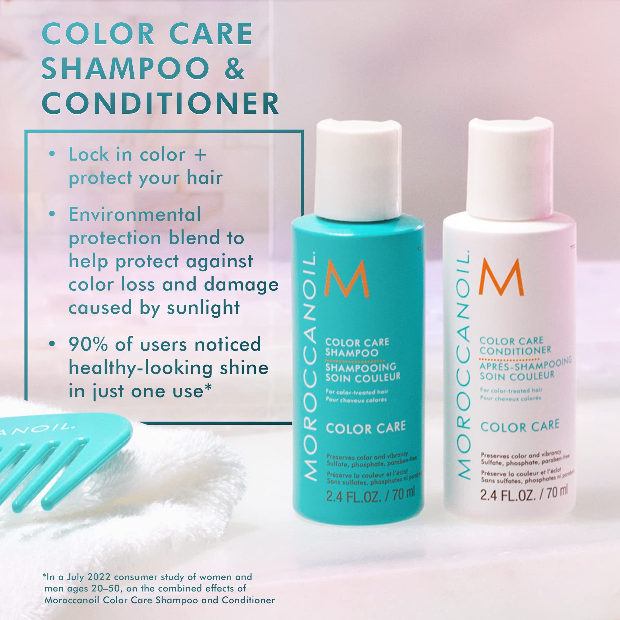 Moroccanoil Color Care Shampoo for Color-Treated Hair, 70 ml