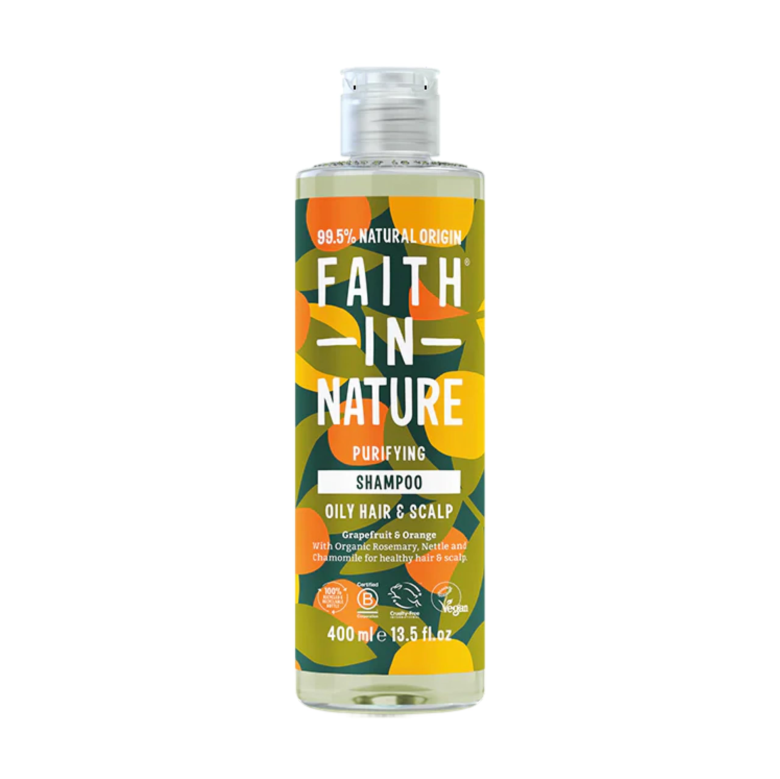 FAITH IN NATURE Grapefruit & Orange Purifying Shampoo for Oily Hair & Scalp, 400ml