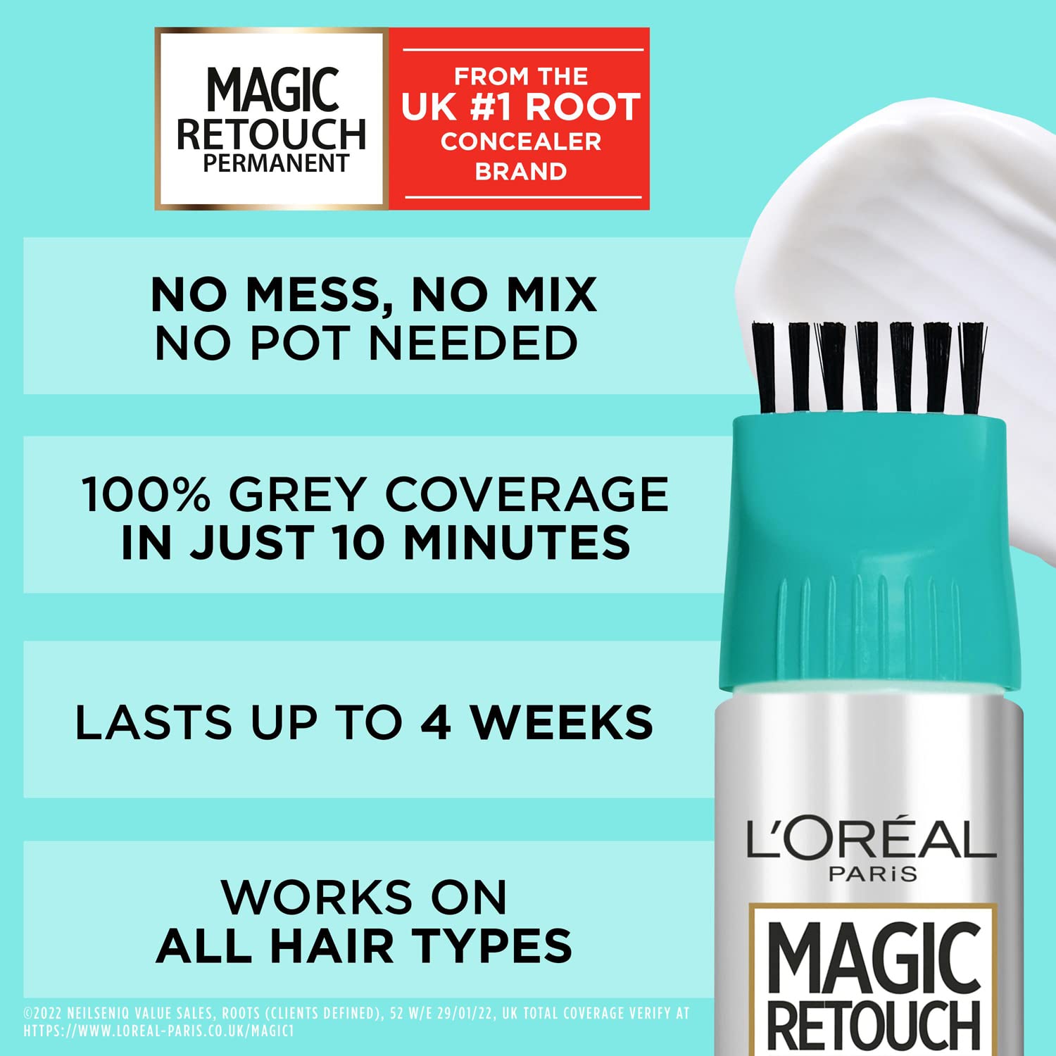 L'Oréal Paris Magic Retouch Permanent Root Concealer, Dark Blonde 7, 75ml