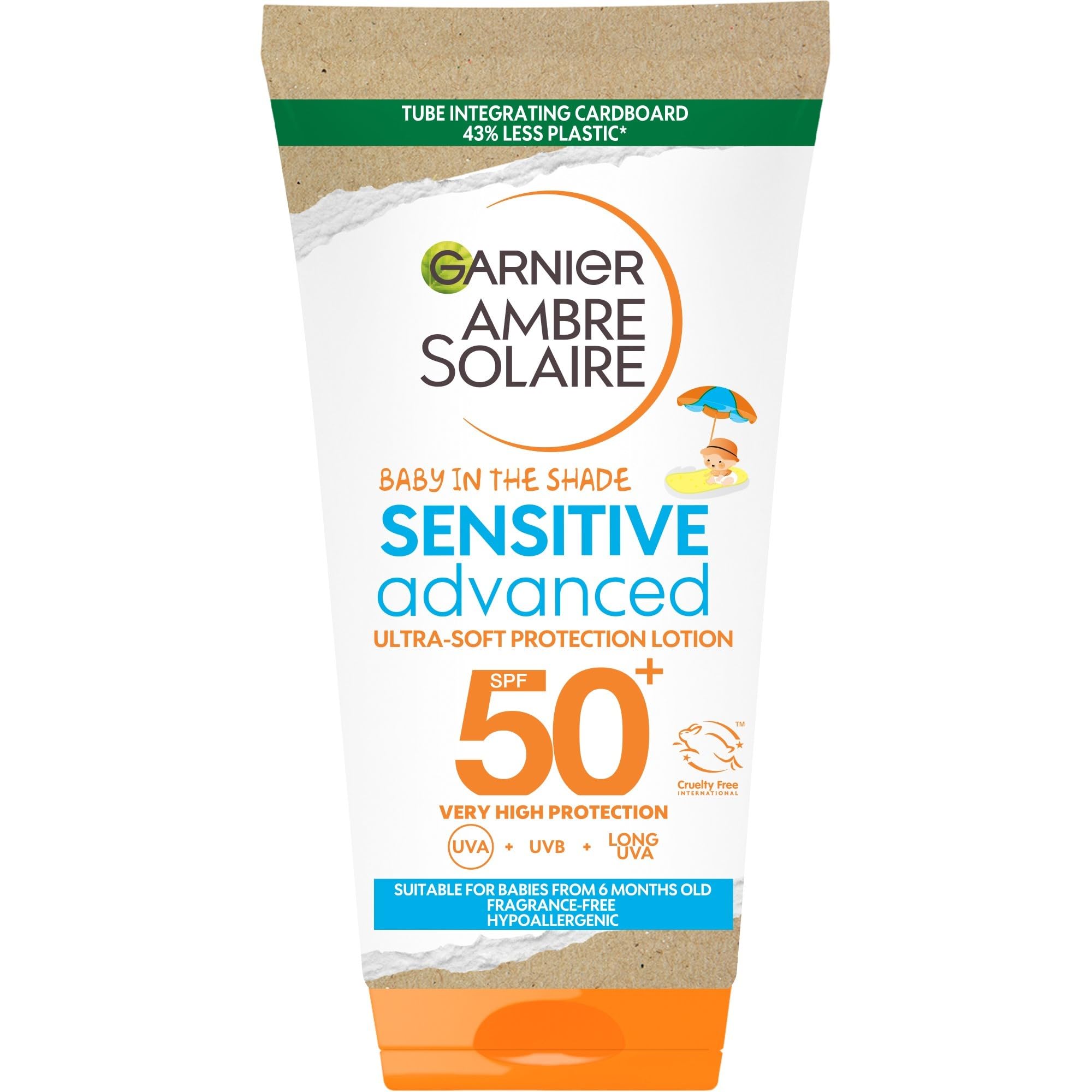 Garnier Ambre Solaire Baby in the Shade Ultra-Soft Sun Cream SPF50+ 50ml Travel Size