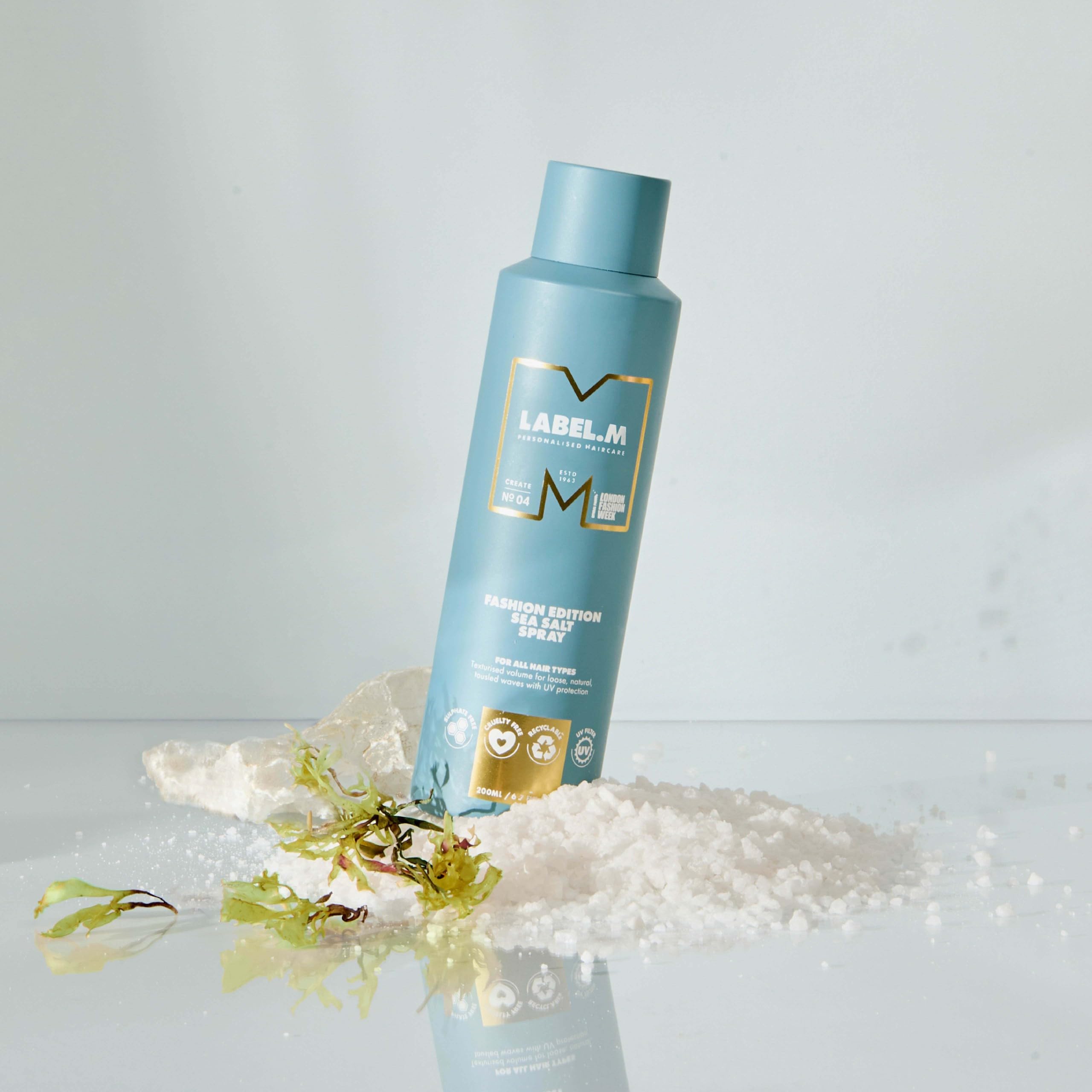 label.m Fashion Edition Sea Salt Spray for Tousled Volume and UV Protection, 200ml