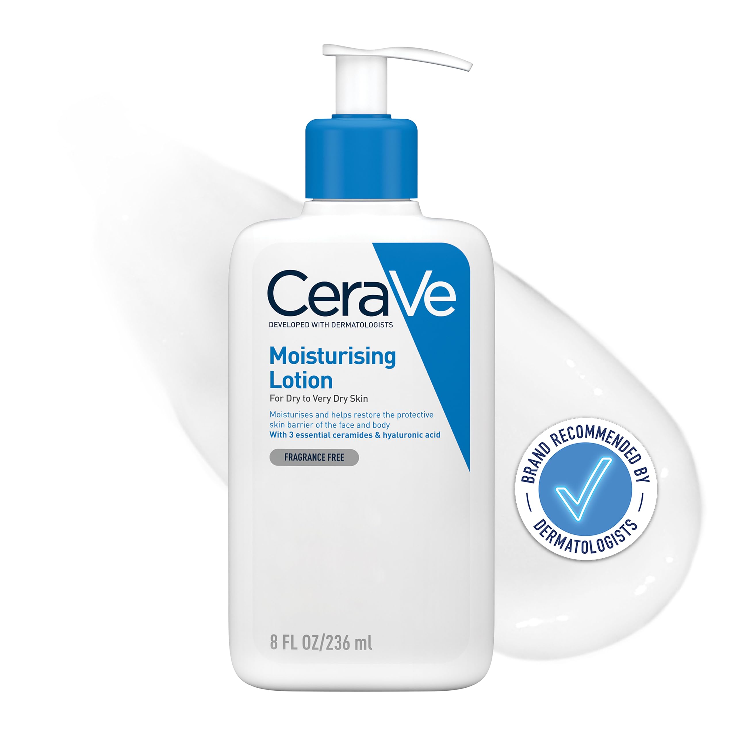 CeraVe Moisturising Lotion 236ml with Ceramides and Hyaluronic Acid