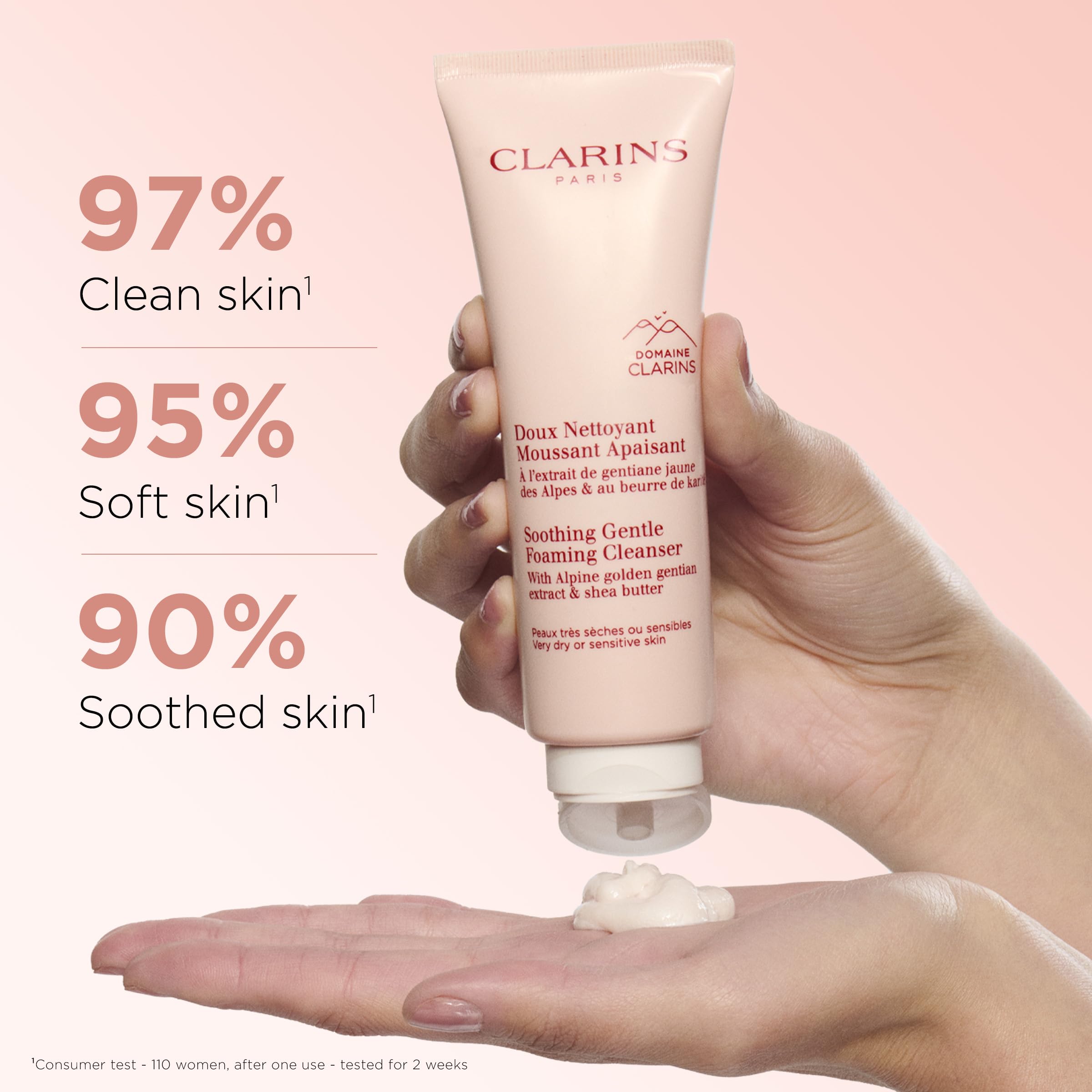 CLARINS Soothing Foaming Cleanser 125ml | Gentle, Hydrating Cleanser