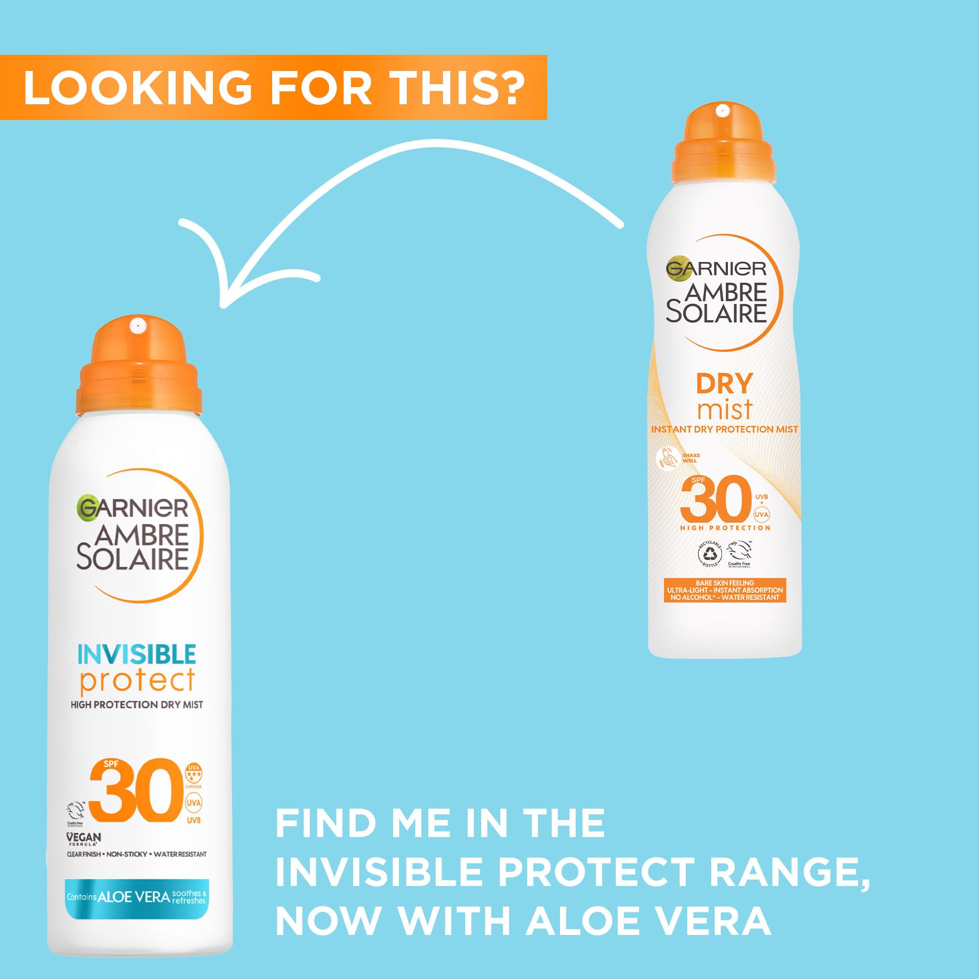 Garnier Ambre Solaire Invisible Protect Dry Mist SPF 30, Fast Absorbing Sunscreen 5