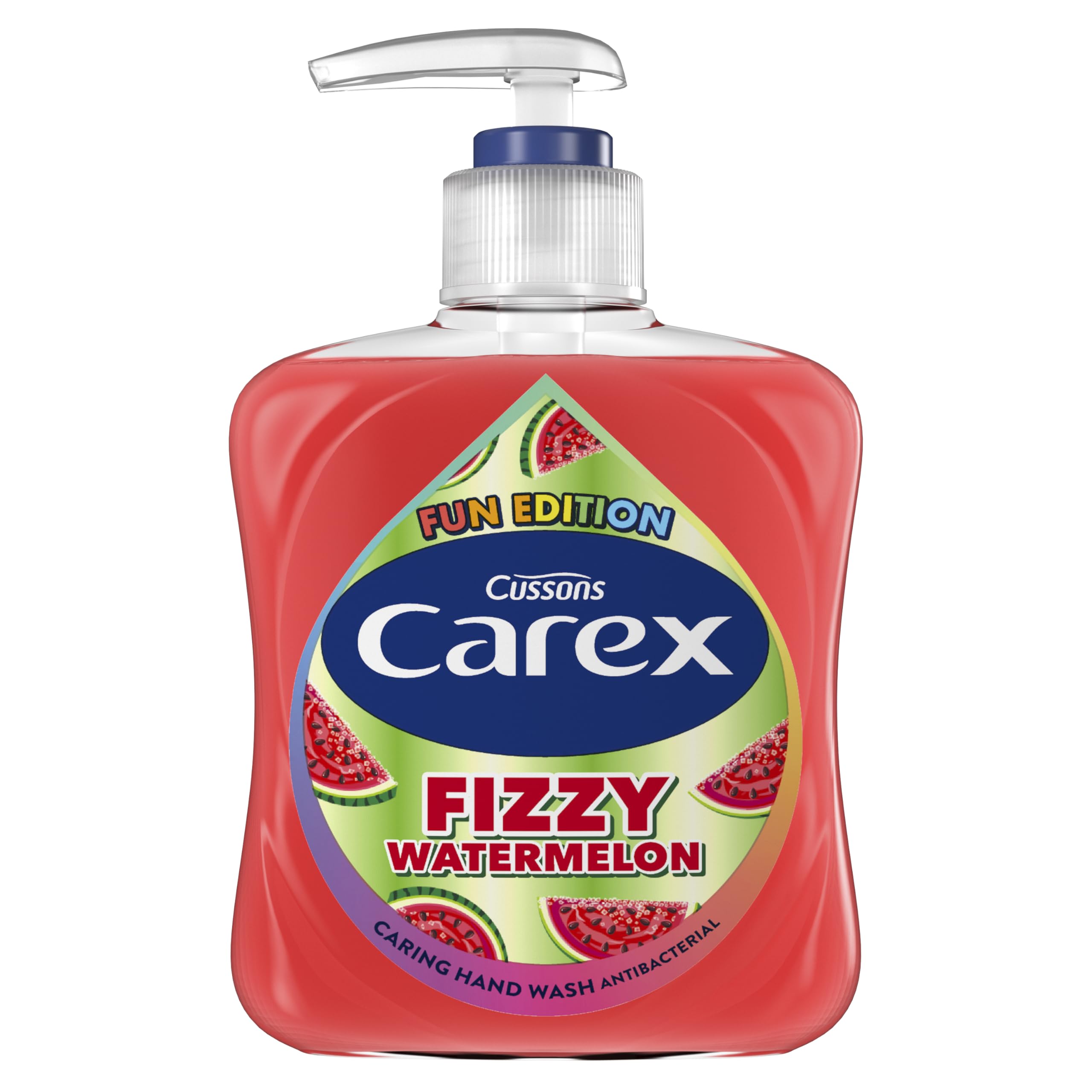 CAREX Fun Edition Fizzy Watermelon Antibacterial Hand Wash, 6 x 250ml Multipack