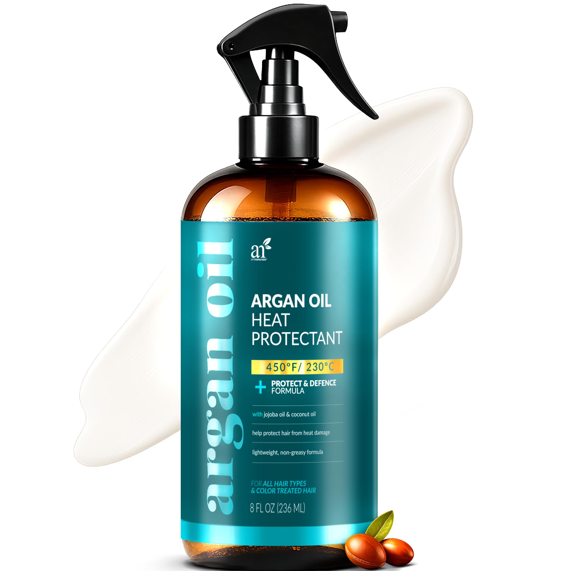 ArtNaturals Argan Oil Thermal Shield Heat Protection Leave-In Conditioner (8 Fl Oz)