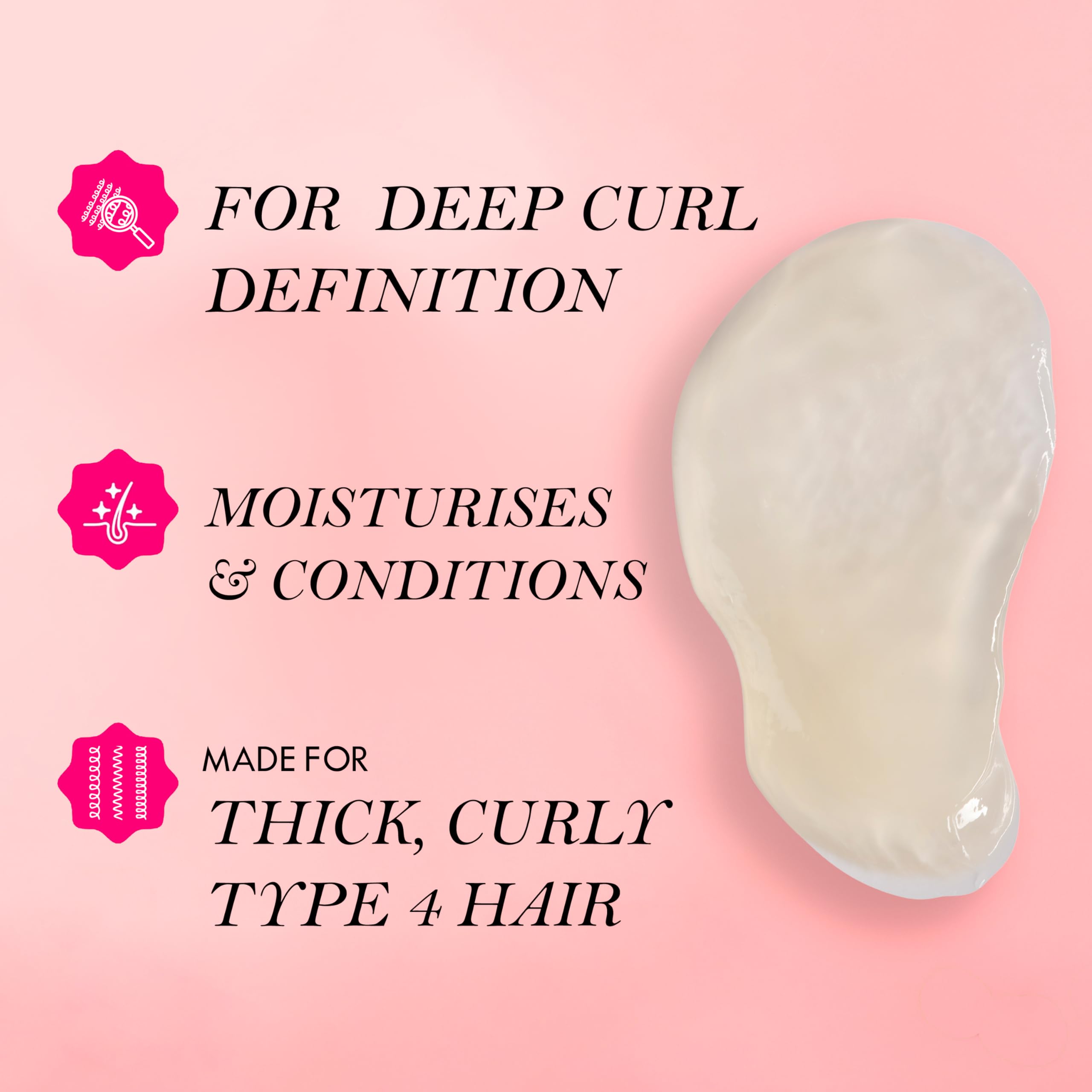 Mielle Pomegranate & Honey Curl Cream for Type 4 Hair - Coil & Curl Defining Cream, 340 ml 3