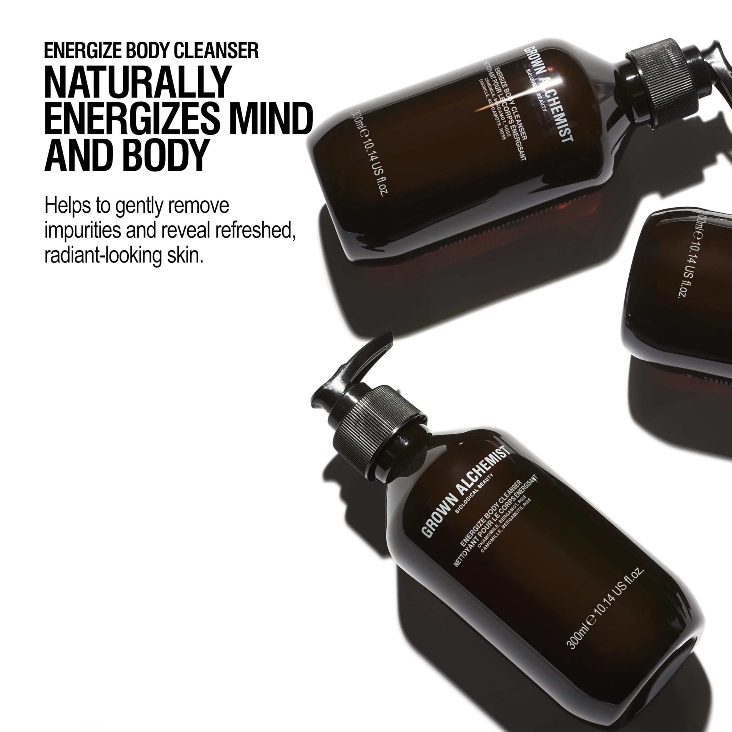 Grown Alchemist Energize Body Cleanser with Chamomile, Bergamot, and Rose