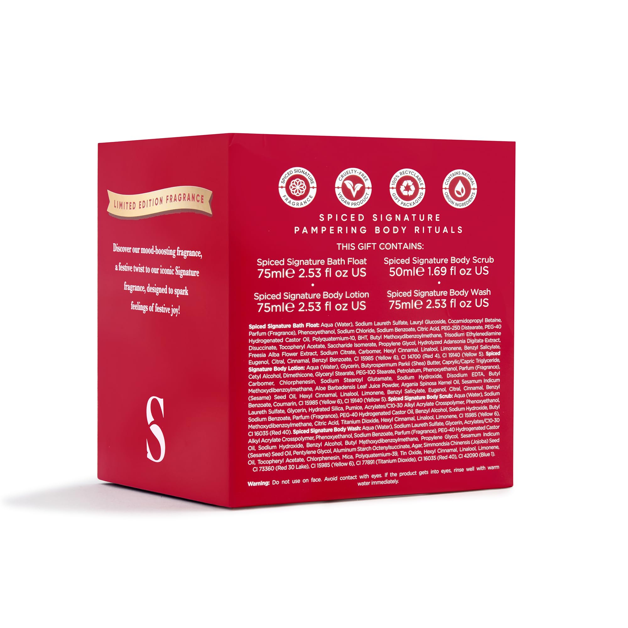 Sanctuary Spa Limited Edition Spiced Signature Pampering Body Rituals Gift Set 6