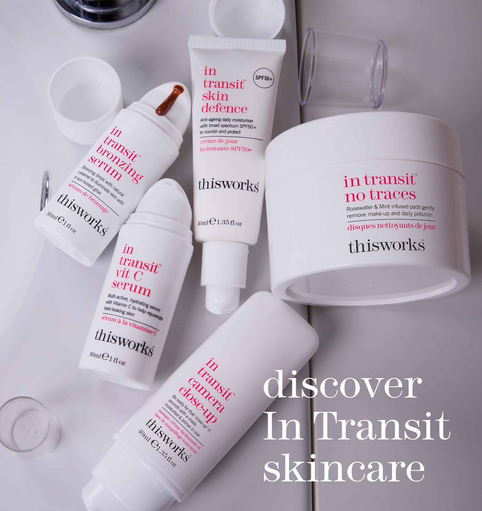 This Works In Transit Skin Defence SPF50+ Face Moisturiser with Hyaluronic Acid (40ml) 6