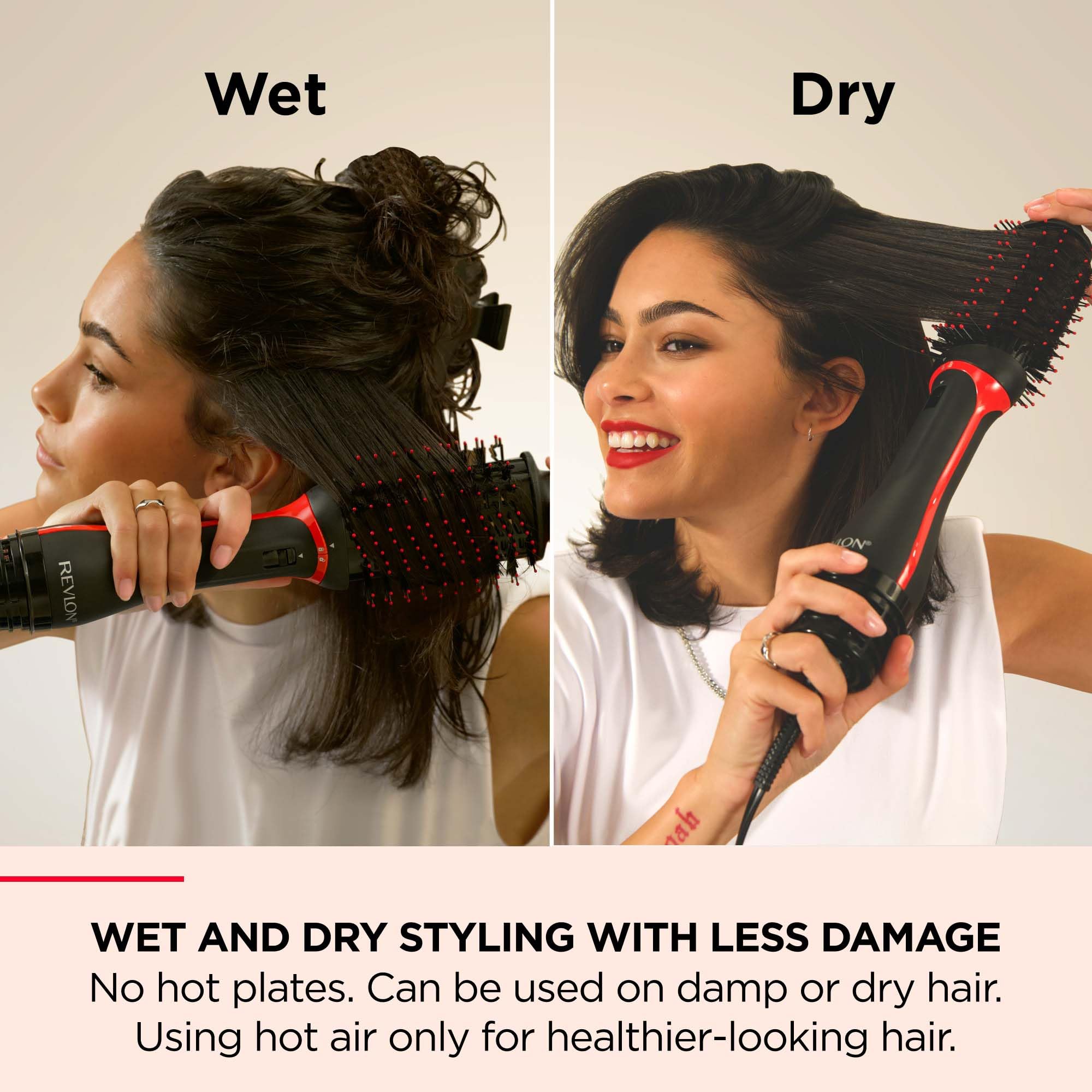 Revlon One-Step Volumiser Plus with Detachable Head, Ceramic Titanium Barrel, Charcoal Pins 4