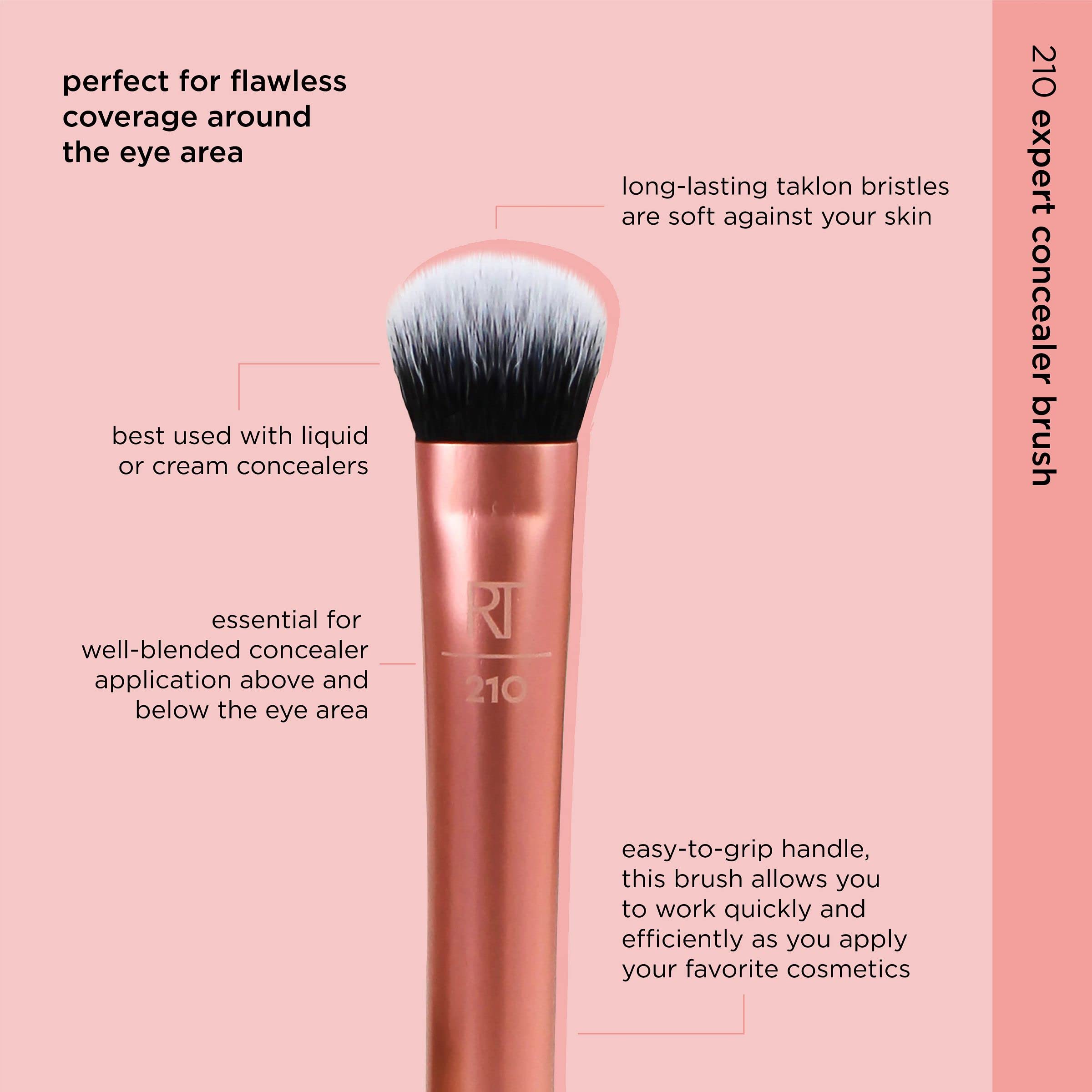 Real Techniques Expert Concealer Make-up-Pinsel (Verpackungs- und Grifffarbe kann abweichen) 3