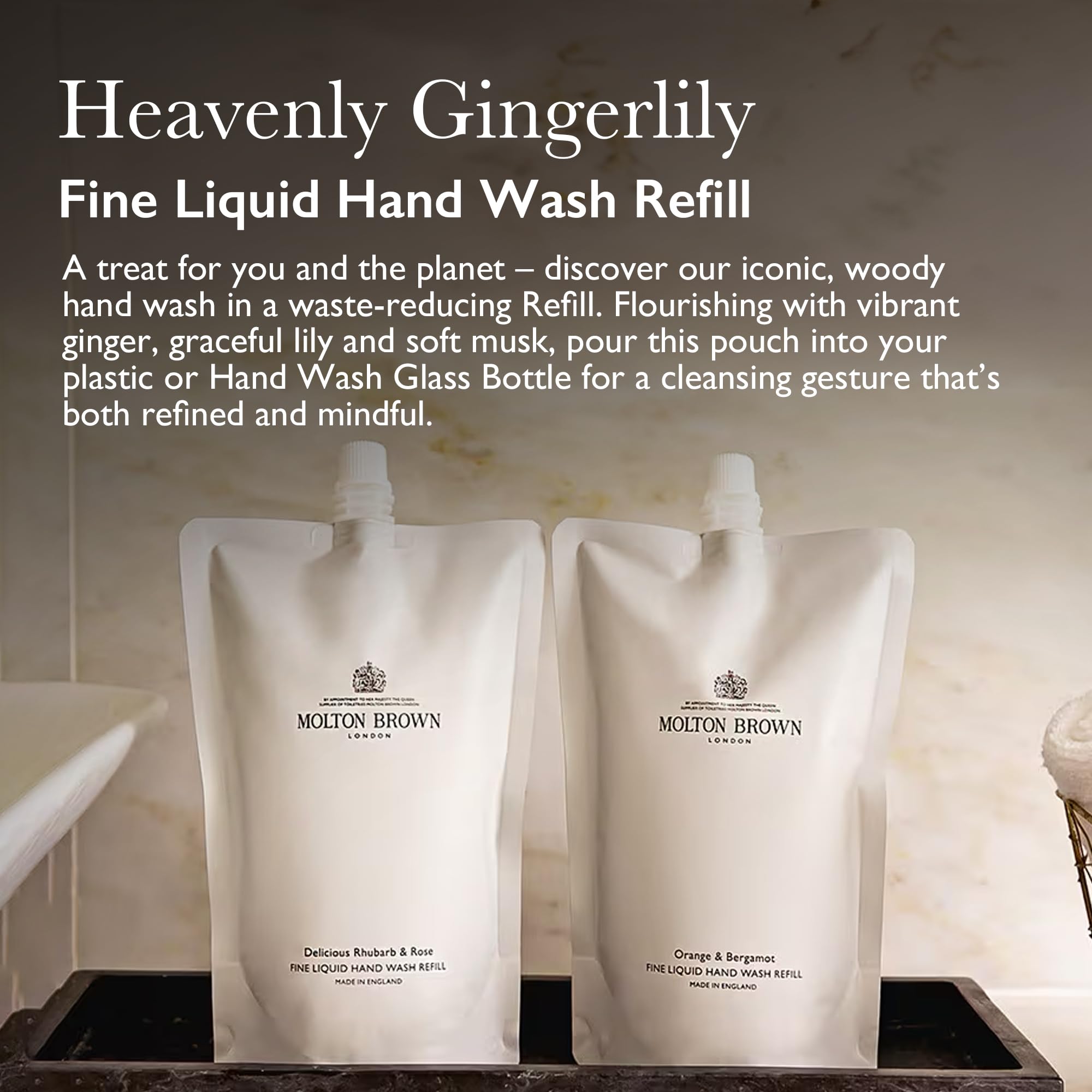 Molton Brown Heavenly Gingerlily Fine Liquid Hand Wash Refill 400 ml 3