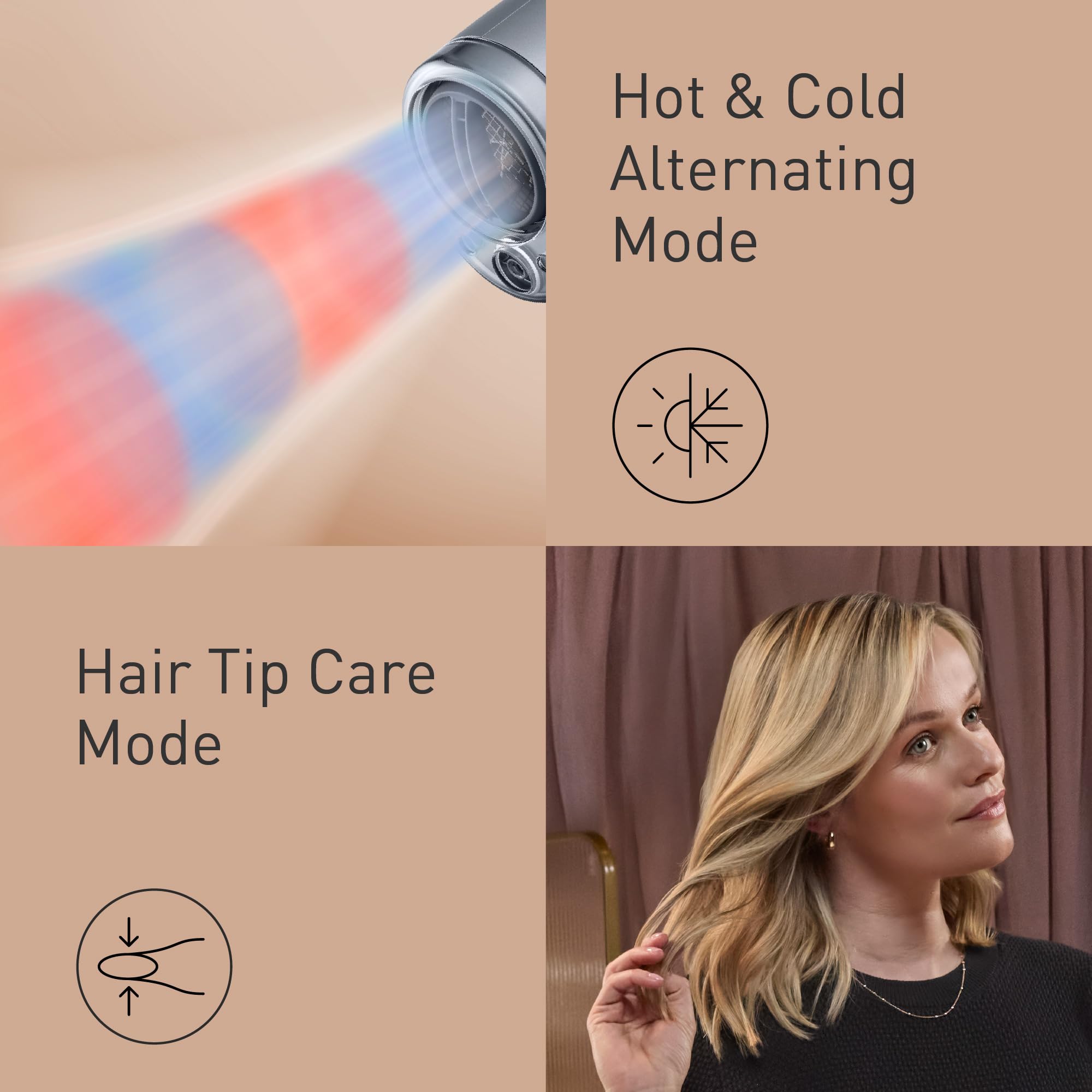 Panasonic EH-NA9N-H895 Hair Dryer with Diffuser: nanoe, Mineral Ions, Anti-Damage, 1600W 8