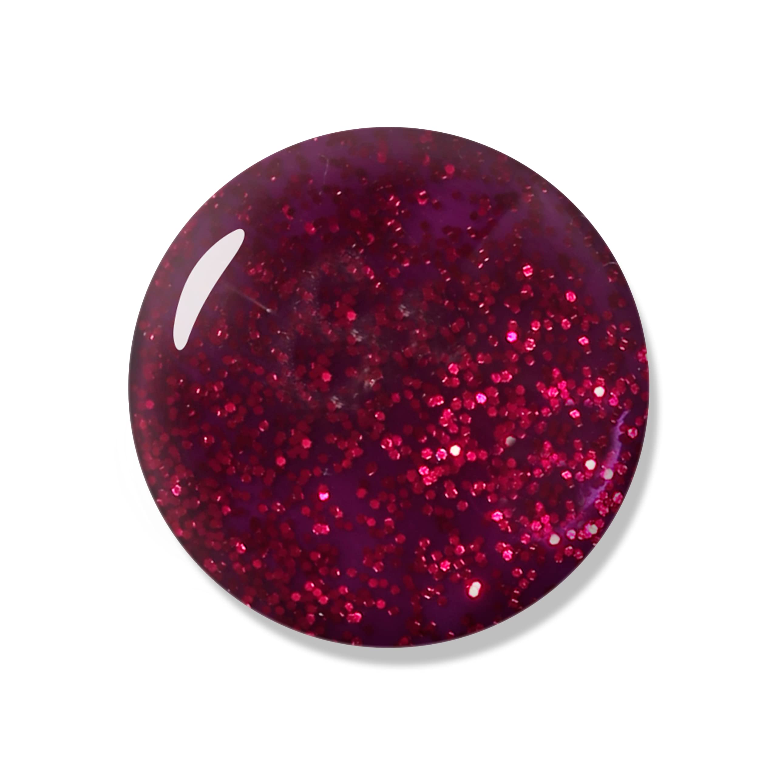 BLUESKY Gel Nail Polish, Ruby Ritz 80545, Red Glitter, 10 ml, Long Lasting & Chip Resistant 3