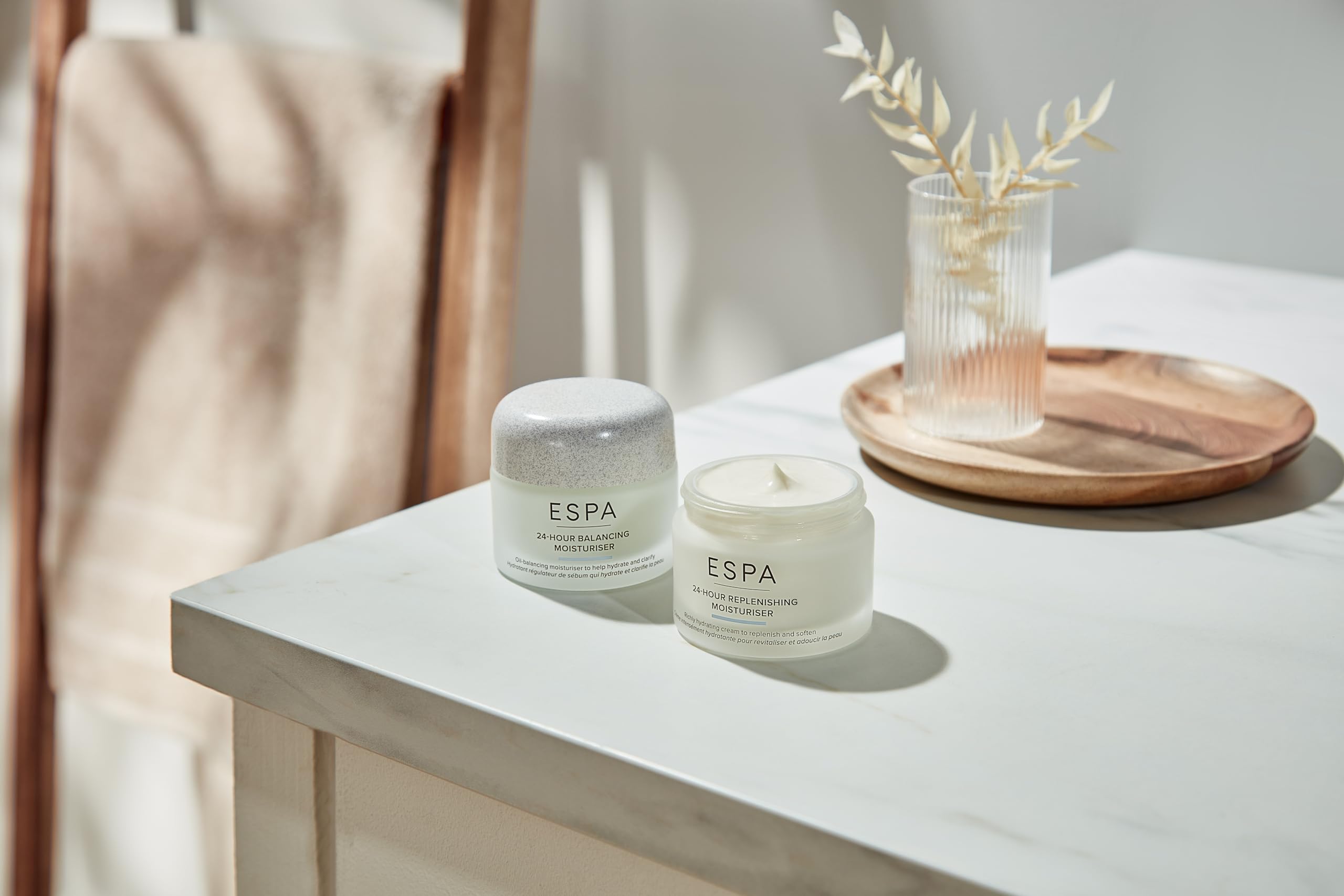 ESPA 24-Hour Replenishing Moisturiser 55ml - Richly Hydrating Face Cream with Vitamin E 5