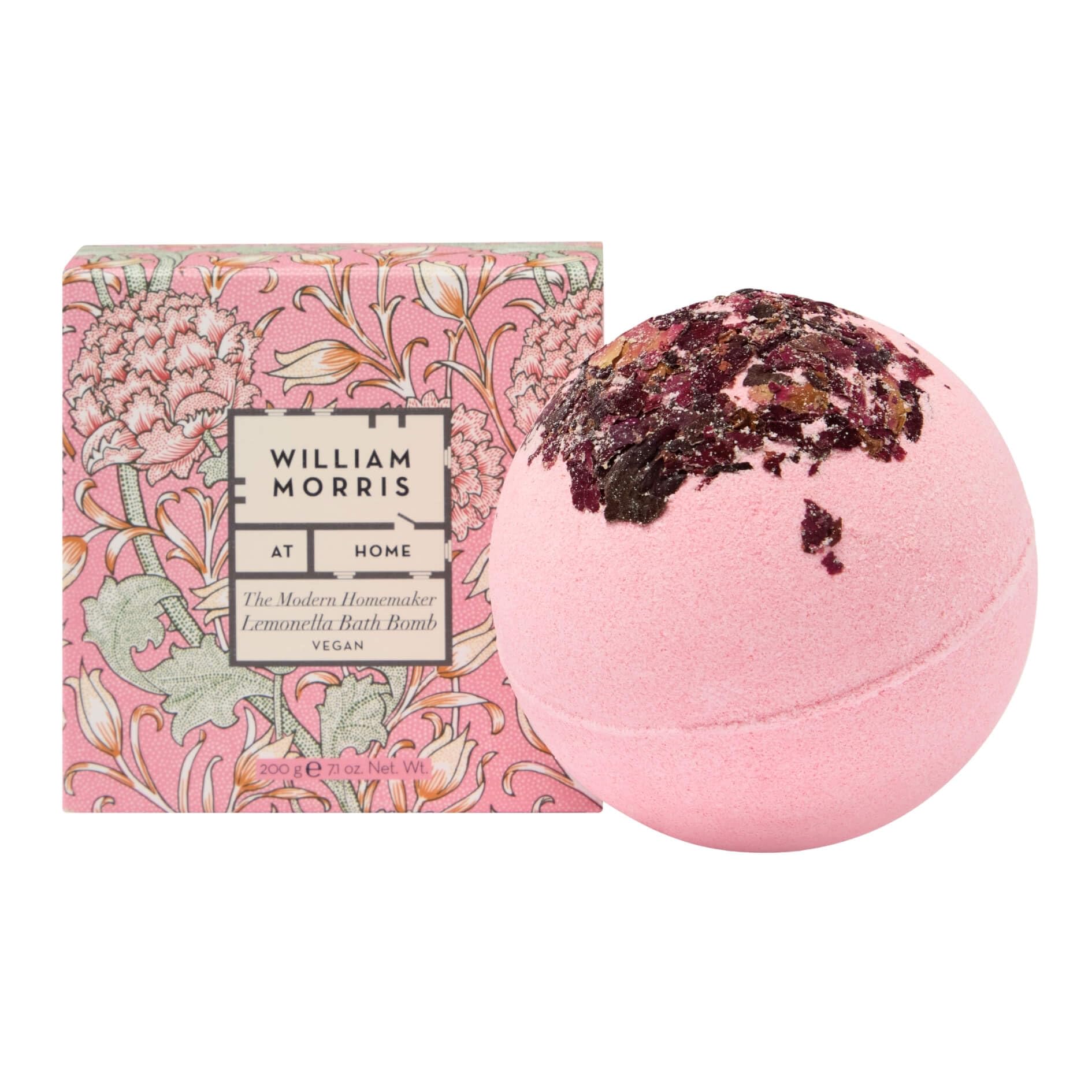 WILLIAM MORRIS AT HOME Rose Petals Bath Bomb 200g - Green Davina Fragrance
